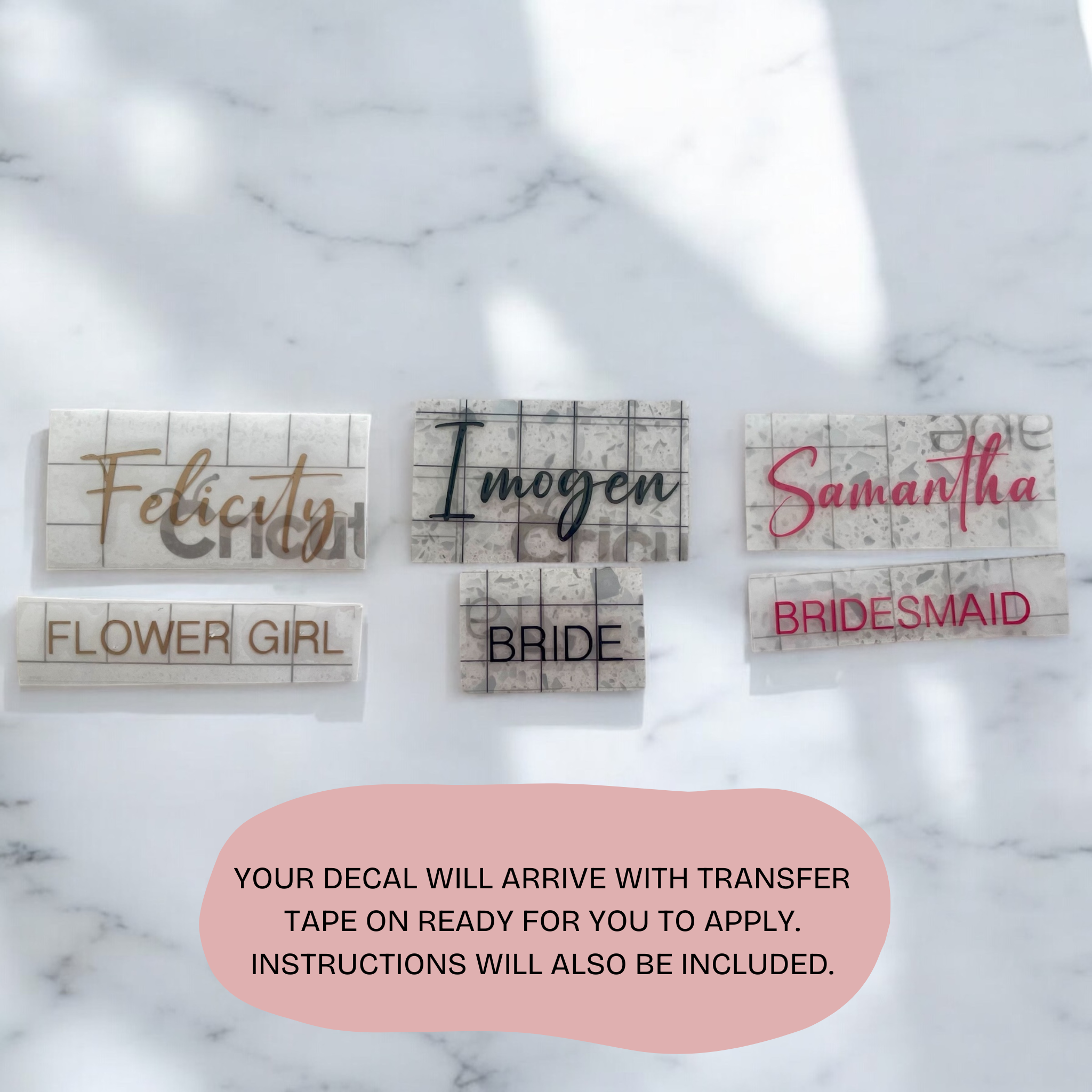 Personalised Wedding Hanger Decal / Custom Bridal Hanger Vinyl Transfer