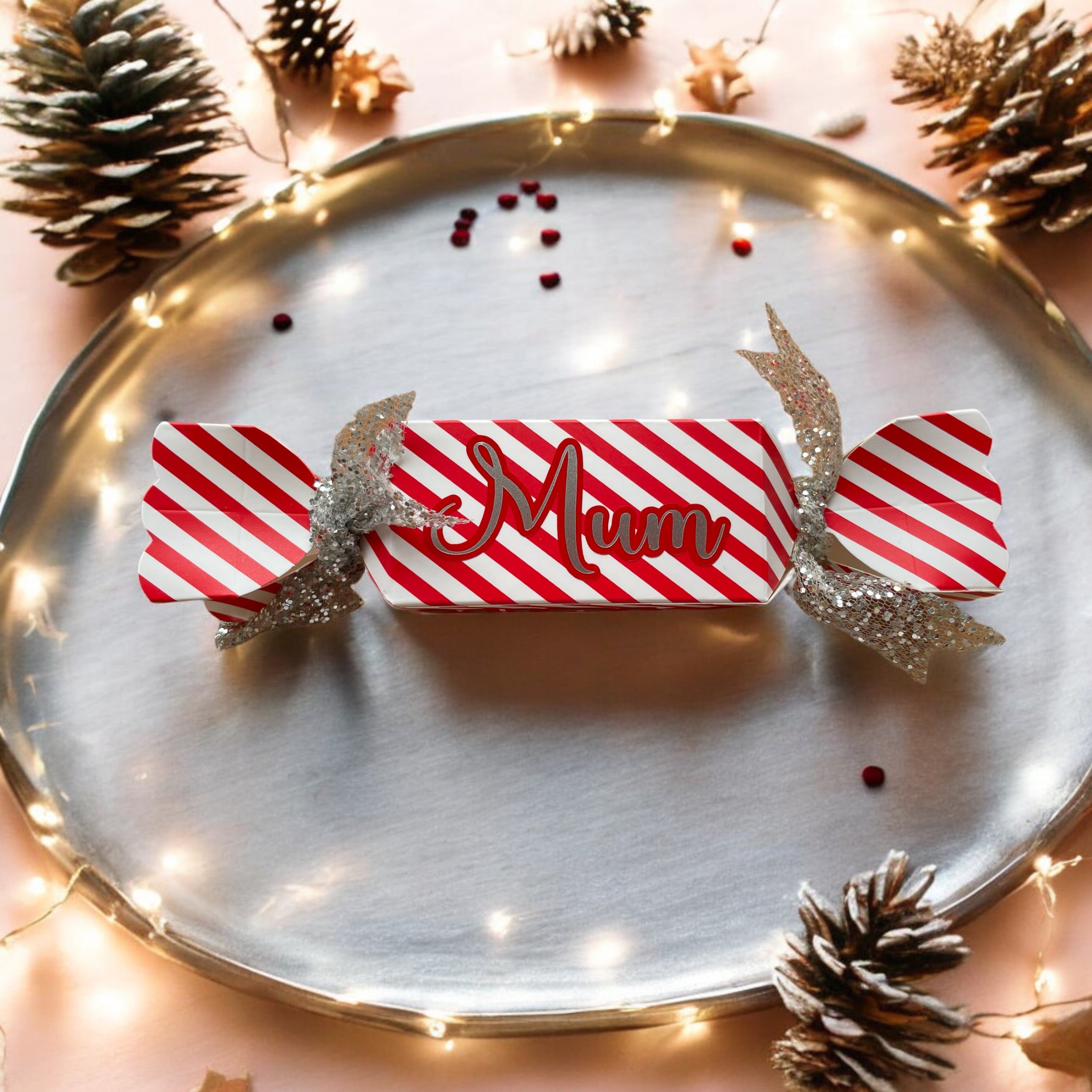 Personalised Fill Your Own Christmas Crackers – Custom Name Reusable Crackers for Gifts, Treats & Surprises
