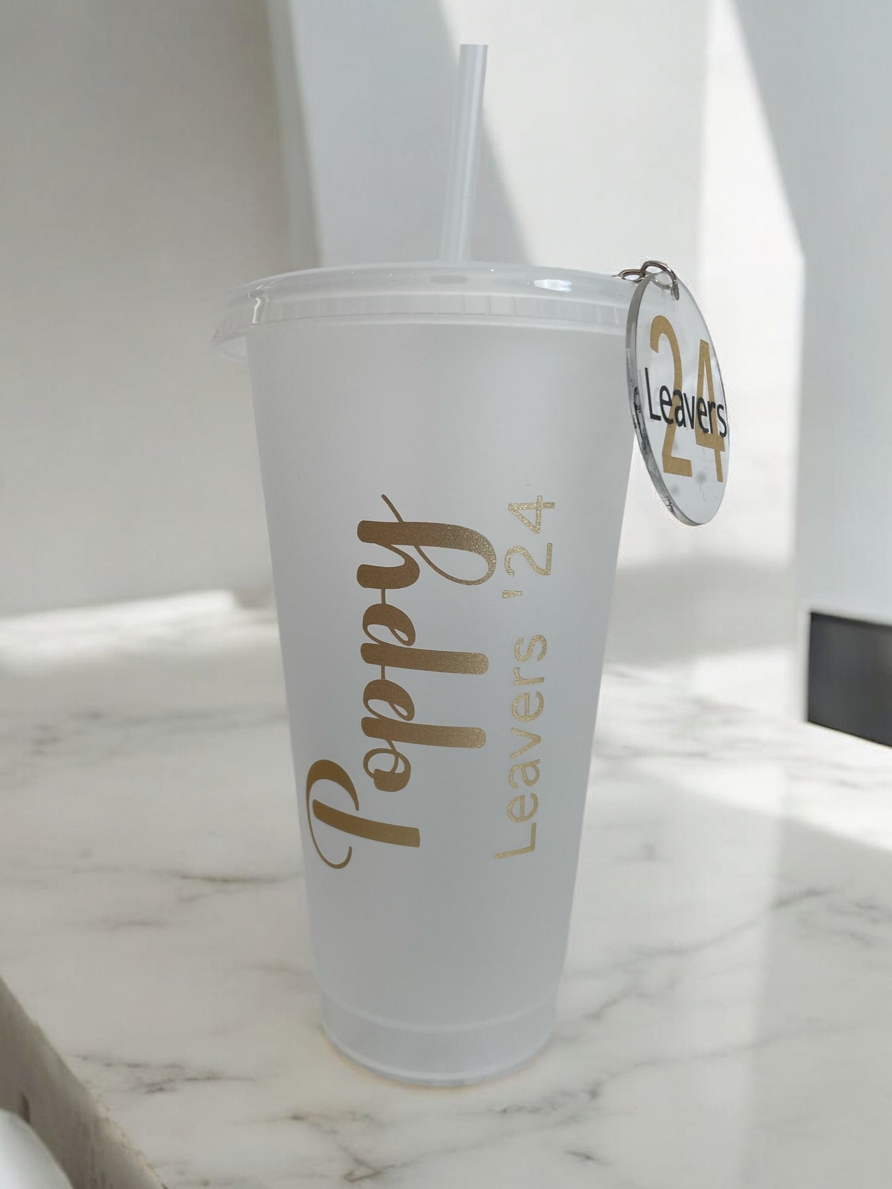 Personalised School Leavers Cold Cups – Custom Name Graduation Cups for Class of 2026