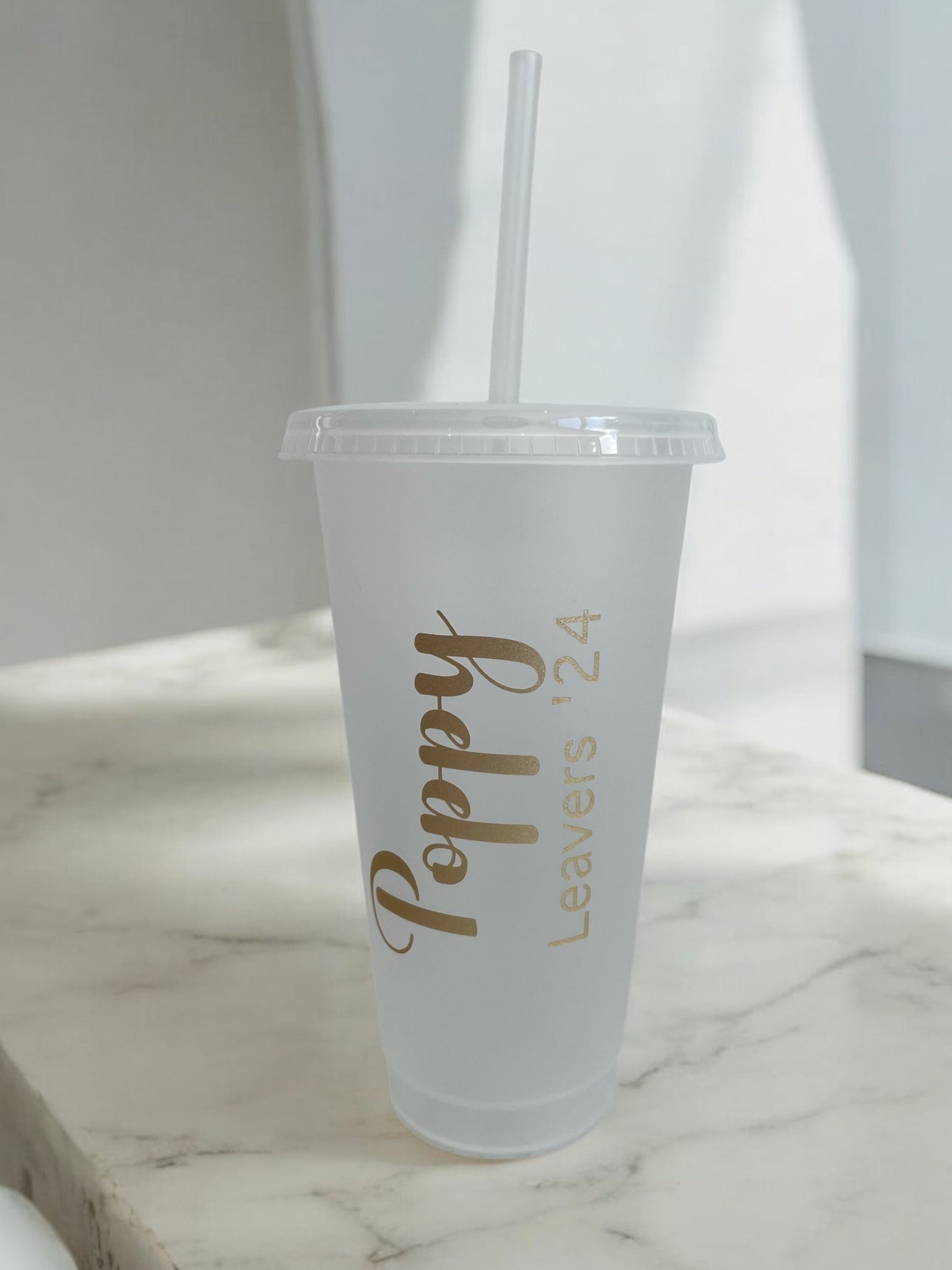 Personalised School Leavers Cold Cups – Custom Name Graduation Cups for Class of 2026