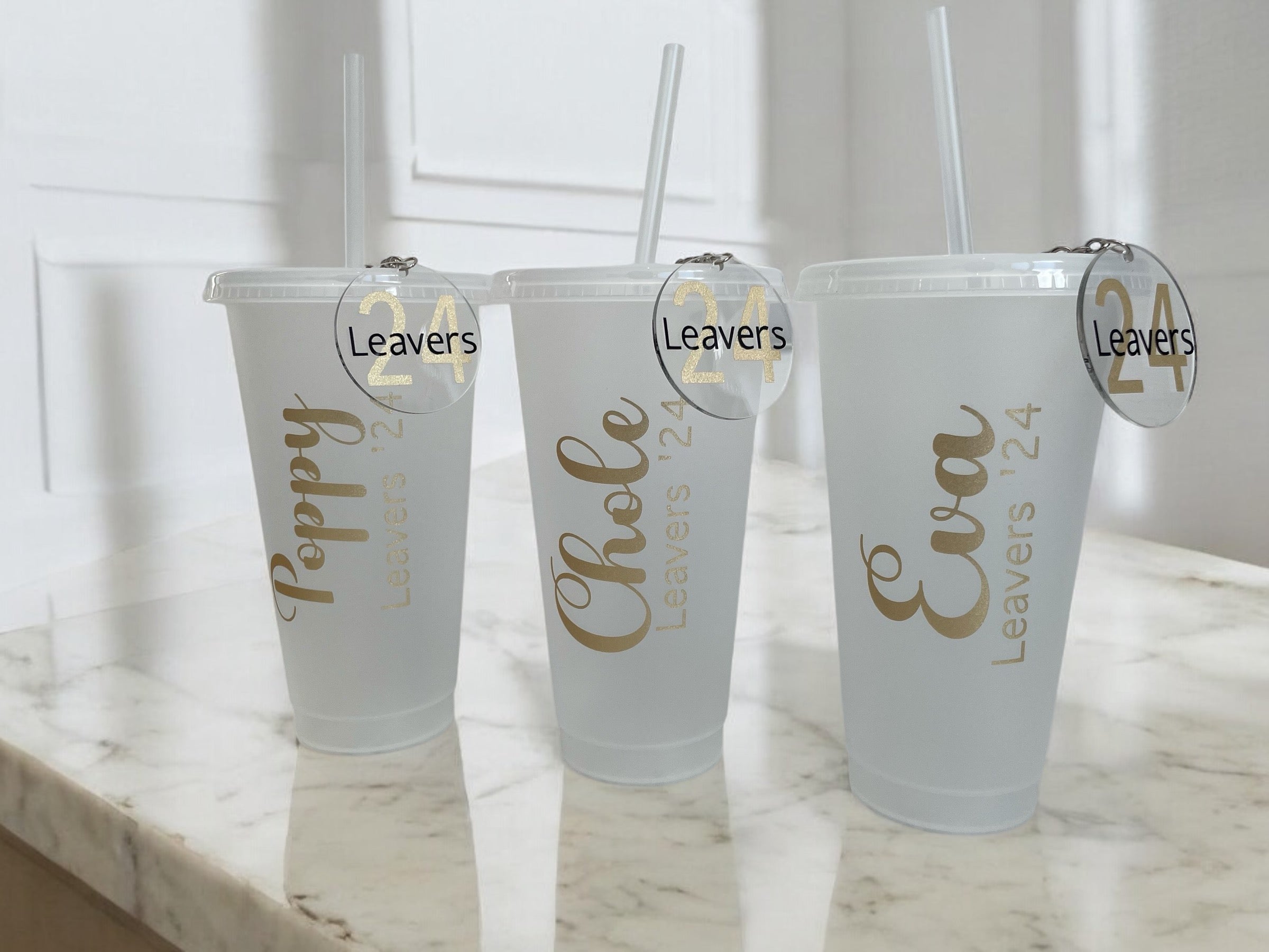 Personalised School Leavers Cold Cups – Custom Name Graduation Cups for Class of 2026