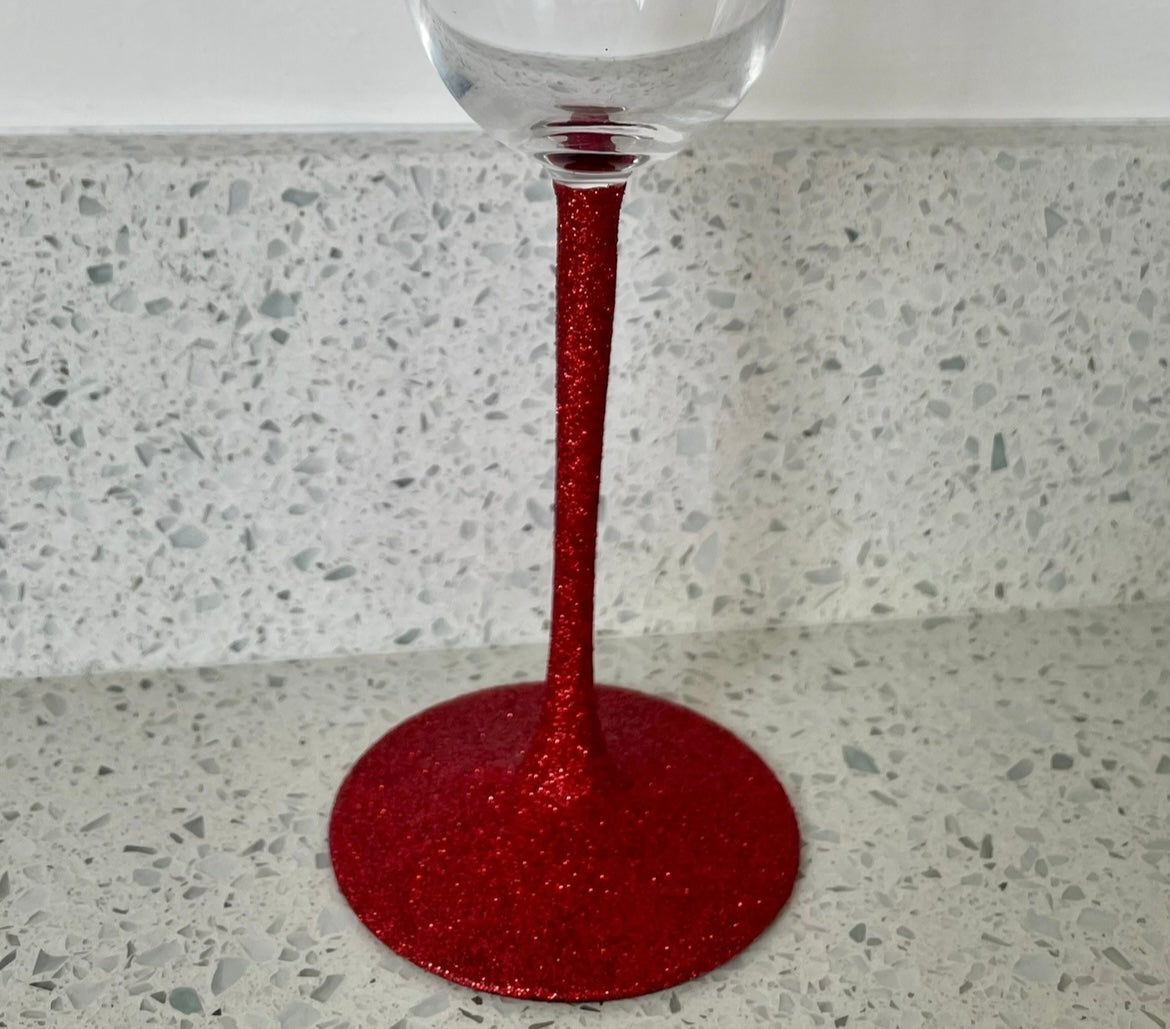 Personalised Initial Christmas Glass | Custom Festive Wine / Champagne / Stemless Glass