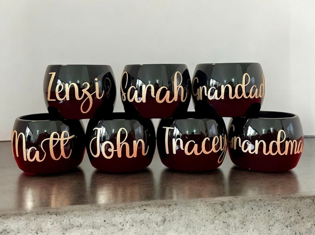 Personalised Napkin Rings: Custom Wedding Table Decor, Christmas table