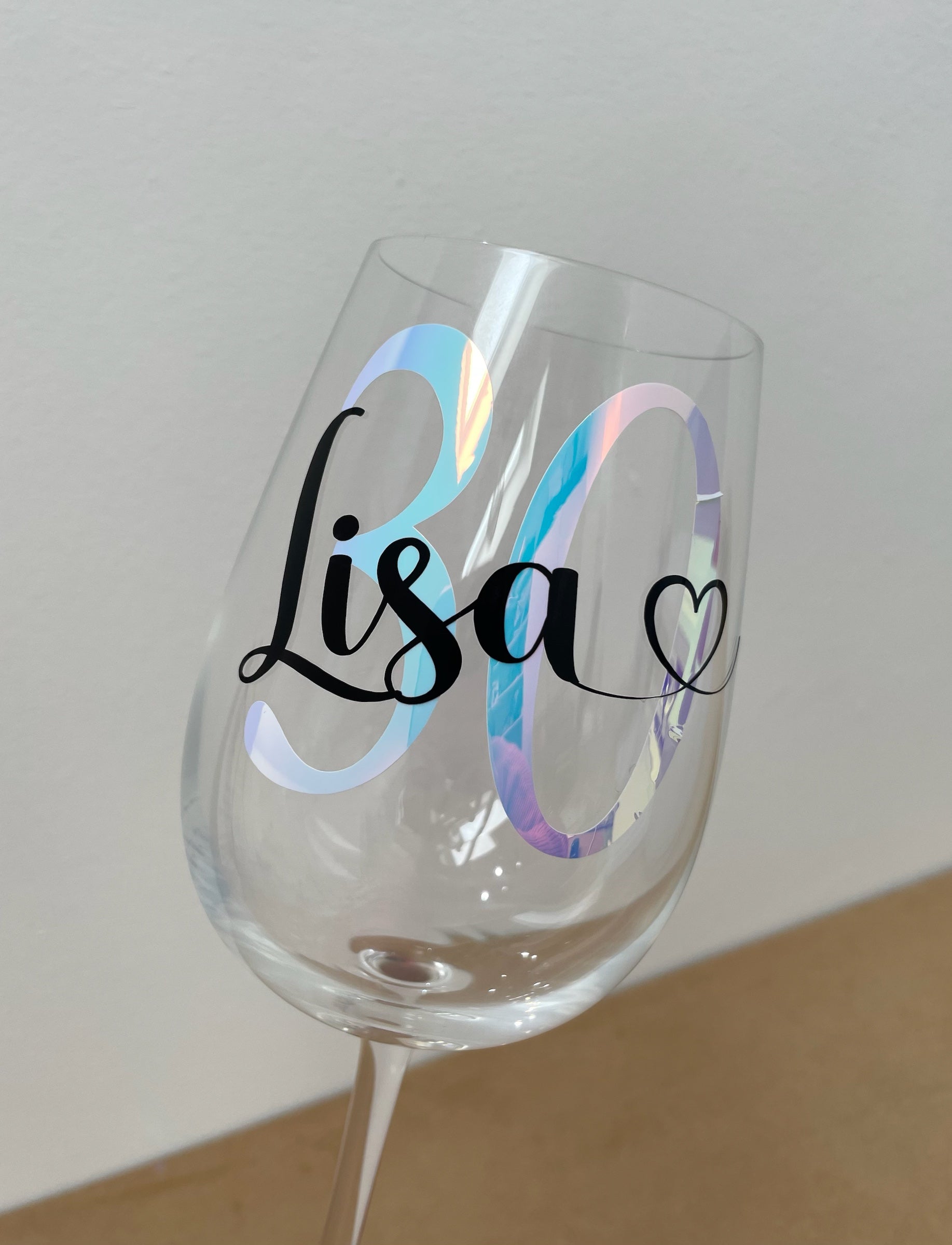 Personalised Birthday Glass – Custom Name & Age Wine Glass or Tumbler