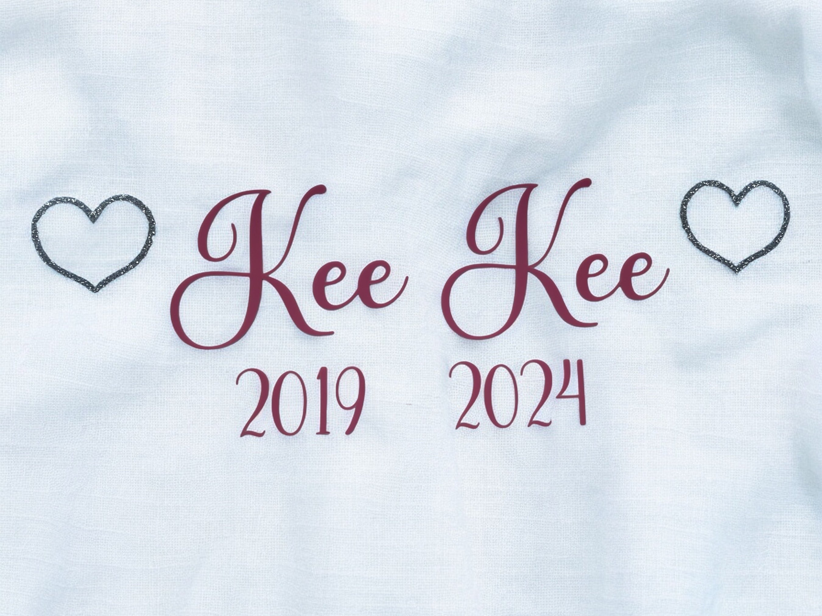 Personalised School Leavers Iron-On Name Decals – Custom Vinyl Stickers for Hoodies, T-Shirts & Jumpers