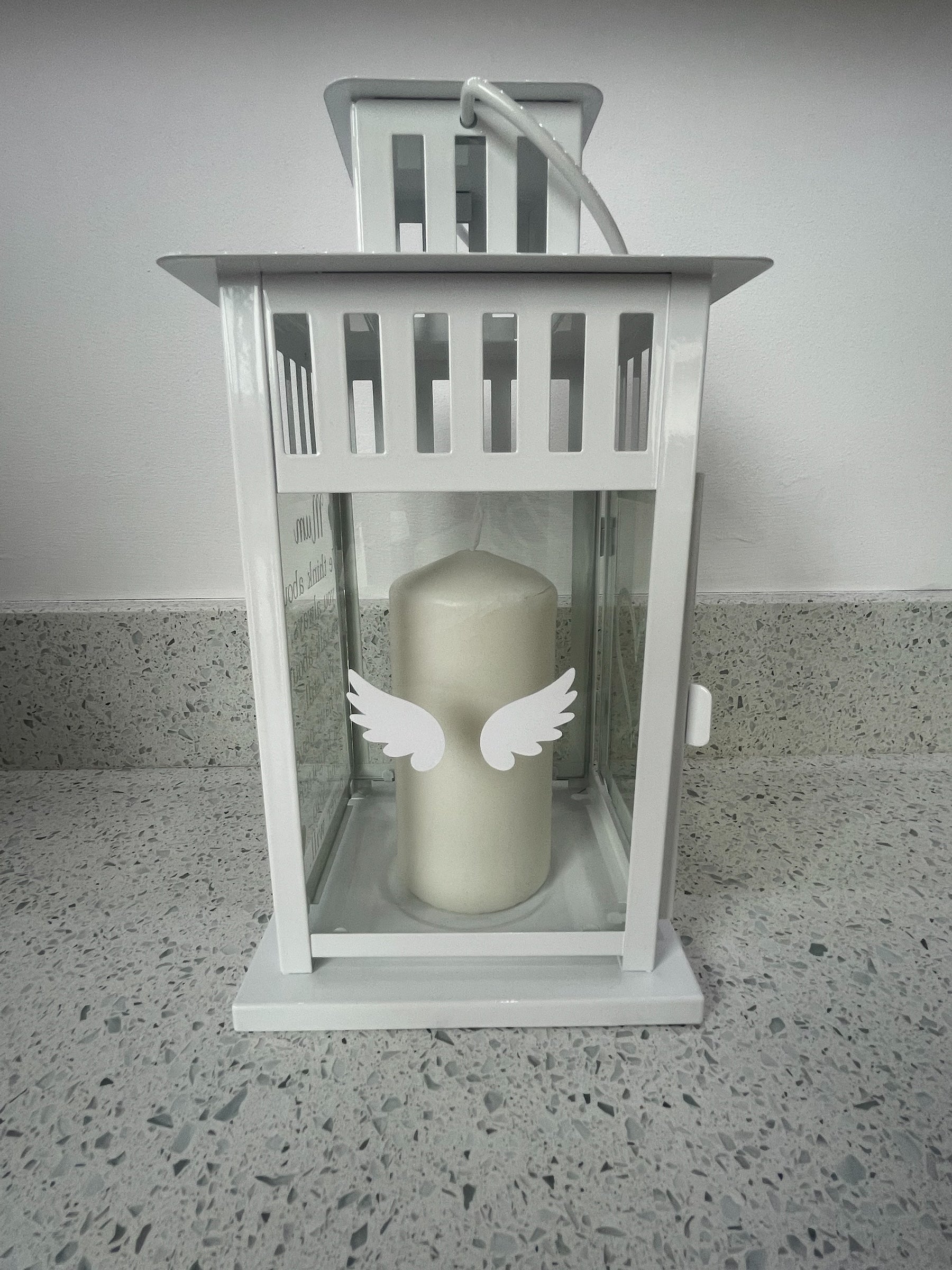 Memory lantern, Centre Piece, In loving memory, Never Forgotten