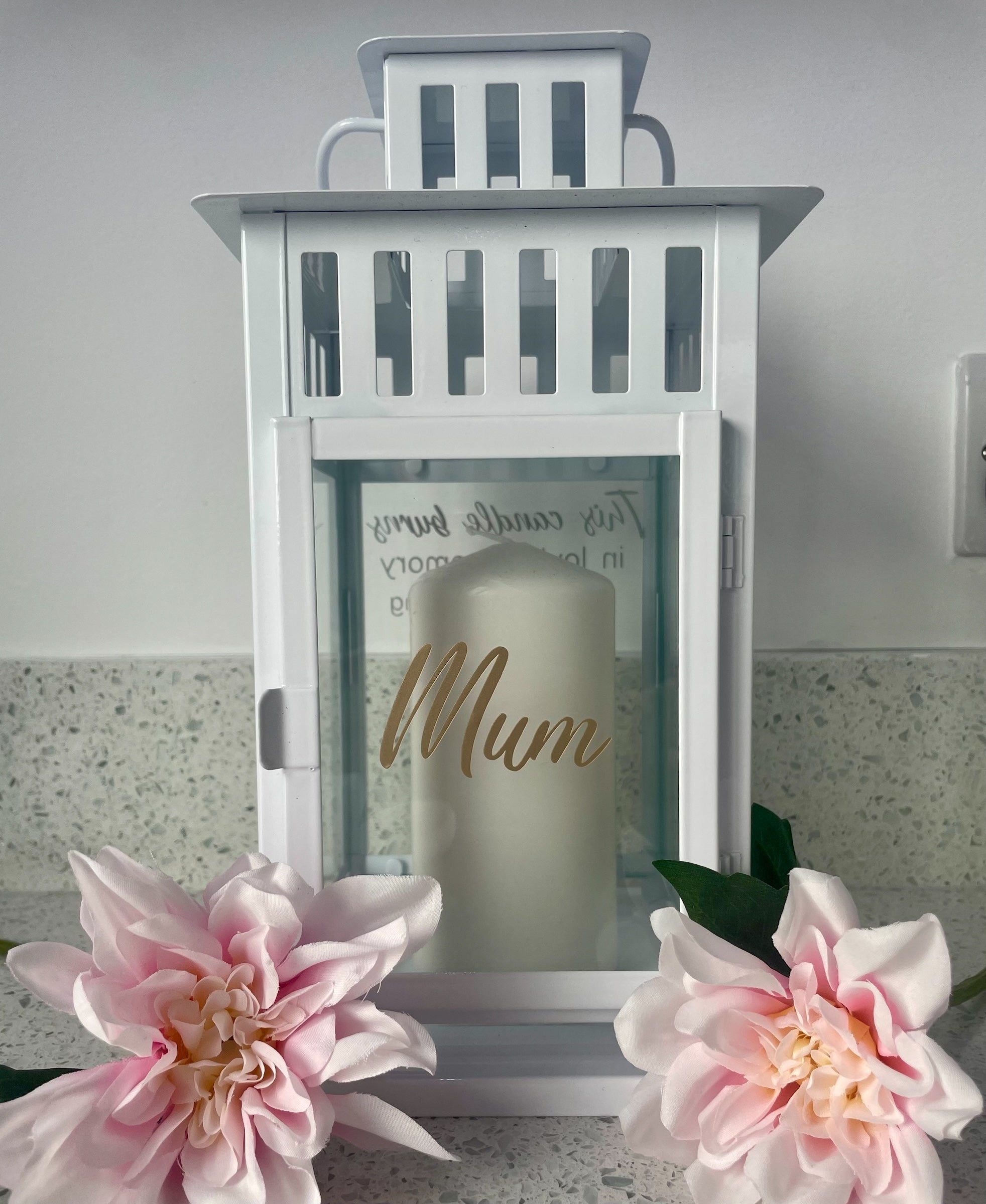 Personalised Memorial Wedding Lantern: Remembrance Candle Center piece