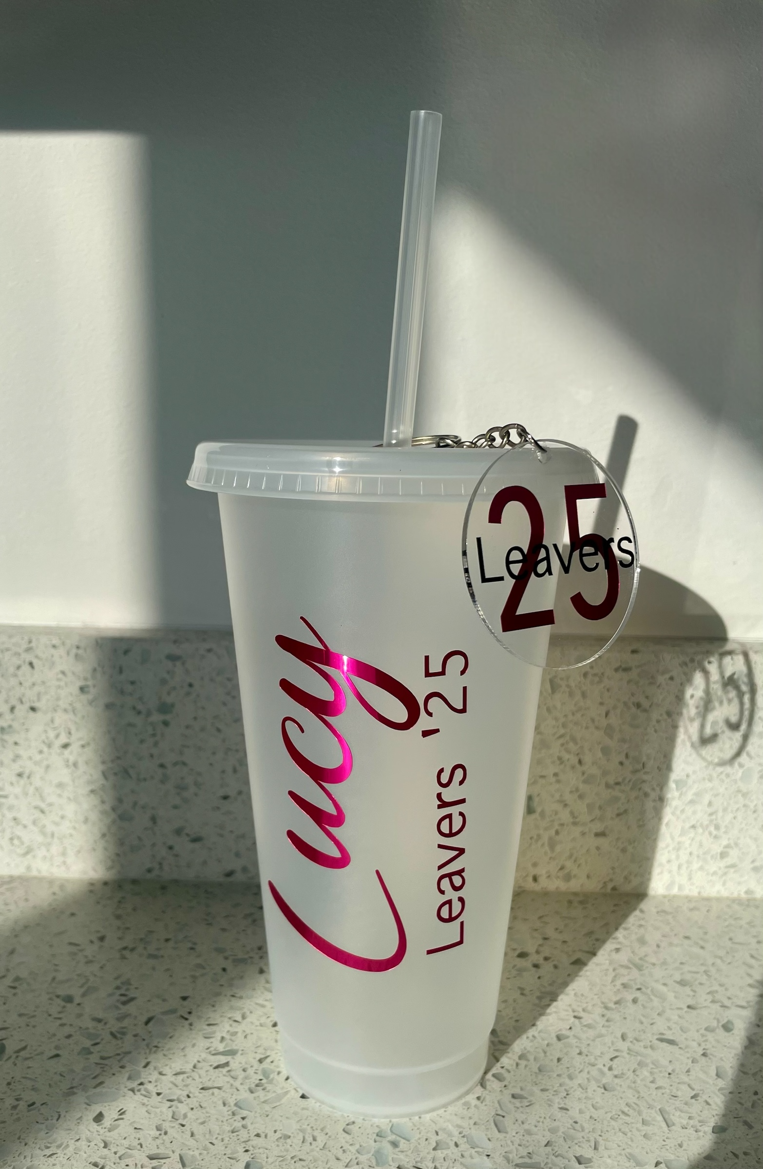 Personalised School Leavers Cold Cups – Custom Name Graduation Cups for Class of 2026