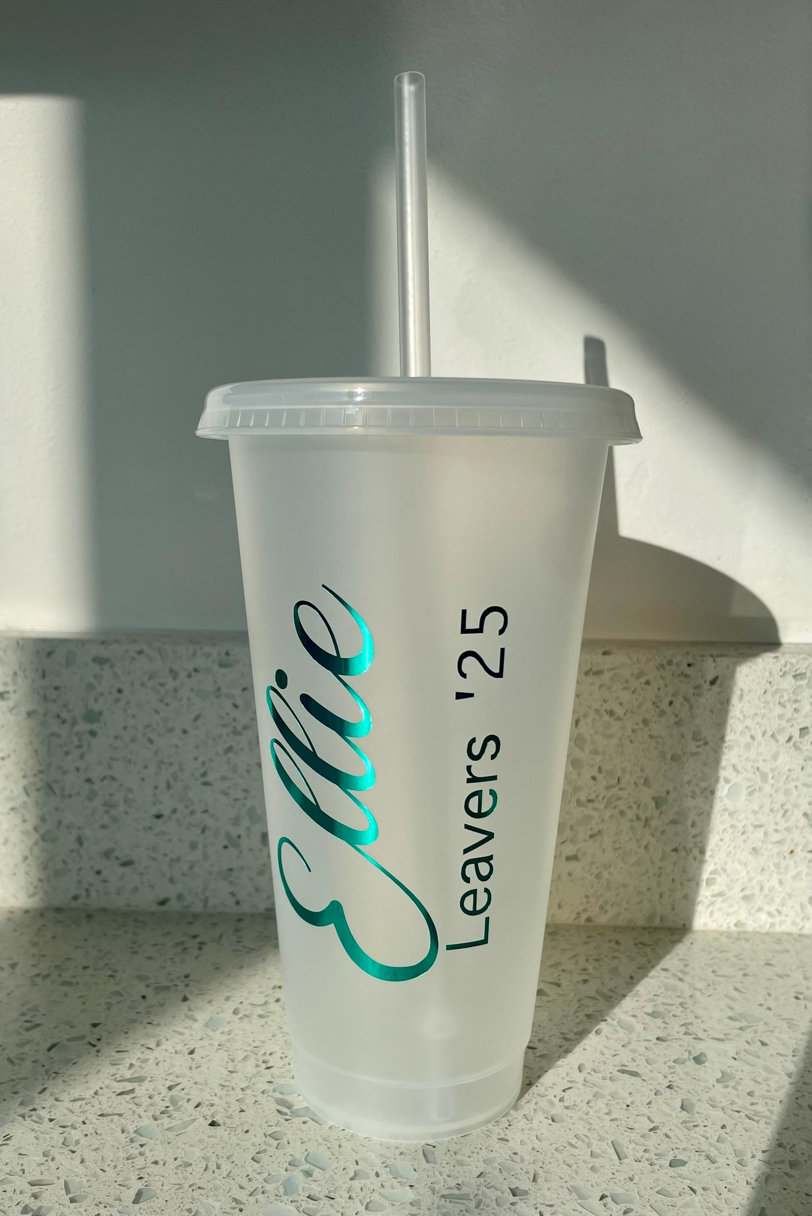 Personalised School Leavers Cold Cups – Custom Name Graduation Cups for Class of 2026