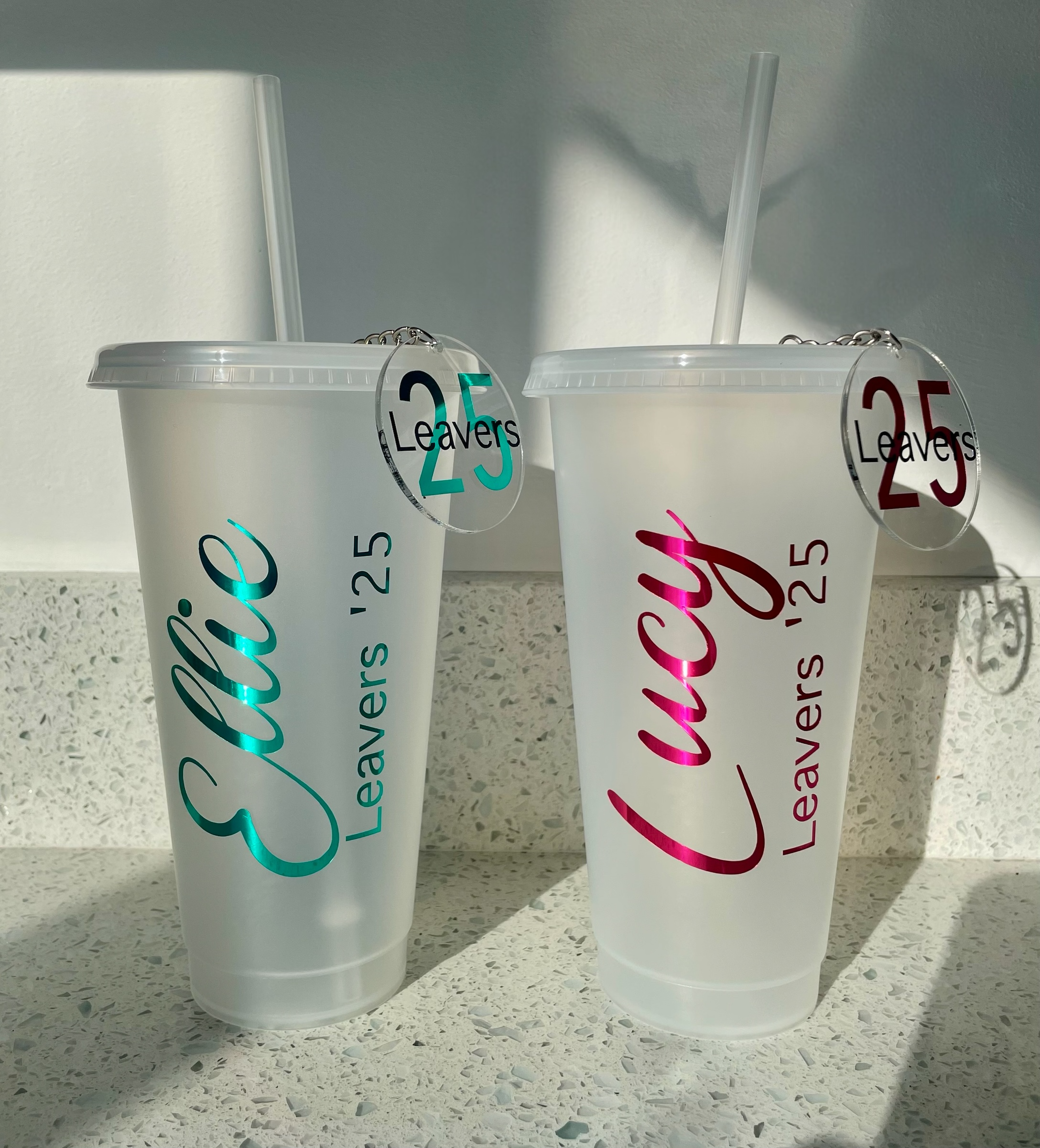 Personalised School Leavers Cold Cups – Custom Name Graduation Cups for Class of 2026