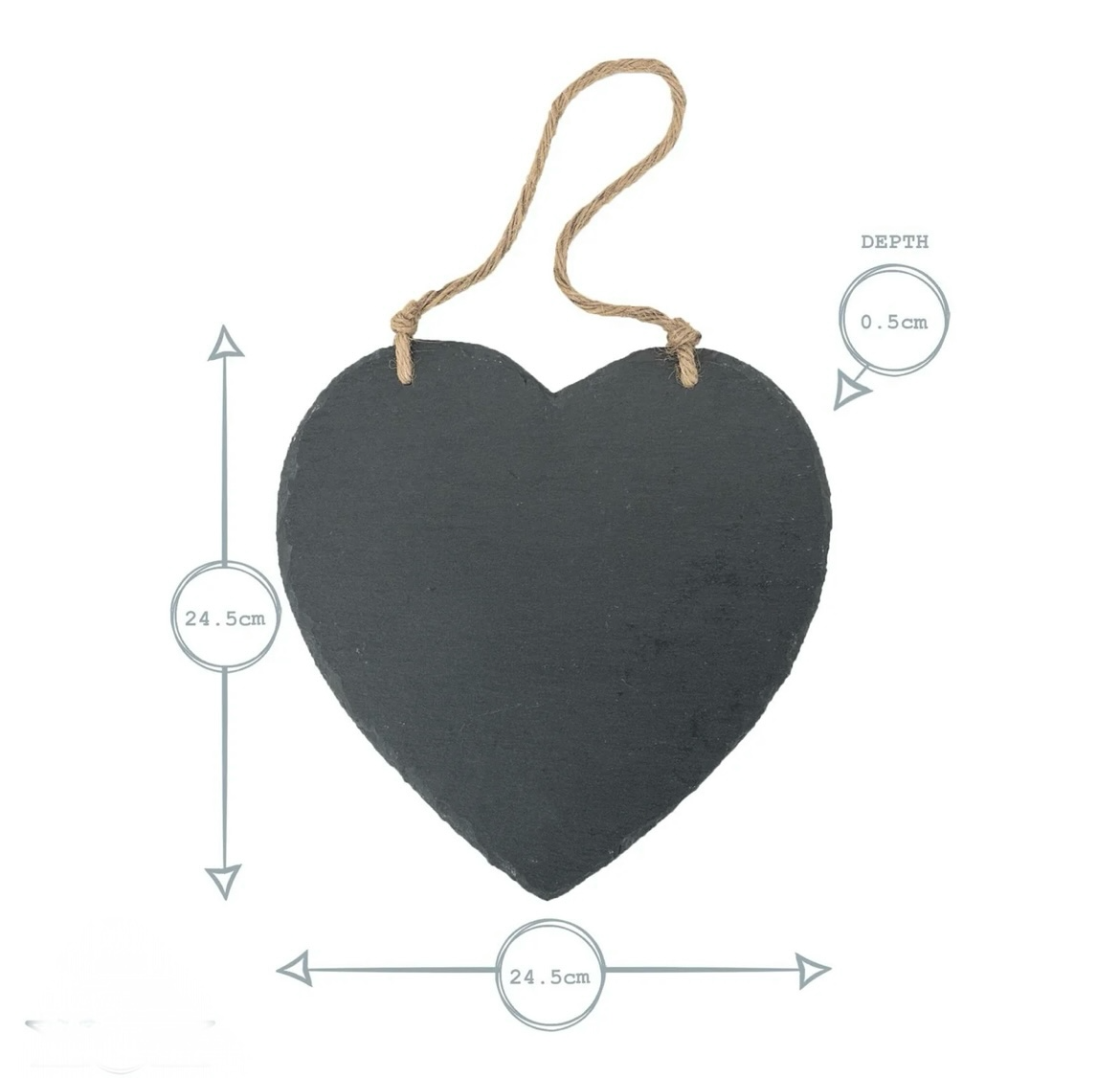 Personalised Engraved Slate Heart Plaque | Custom Wedding Anniversary Keepsake