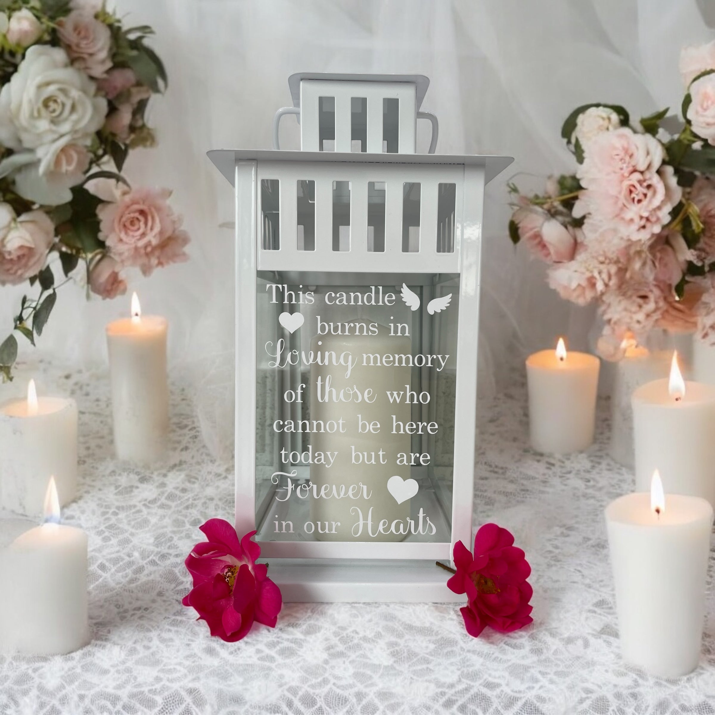 Personalised Memorial Lantern: Wedding Memory table piece