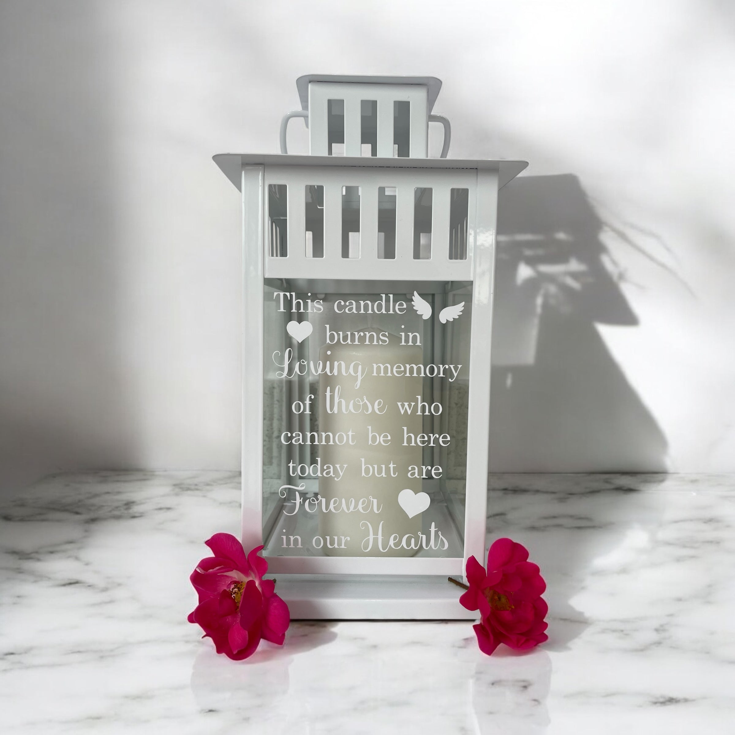 Personalised Memorial Lantern: Wedding Memory table piece
