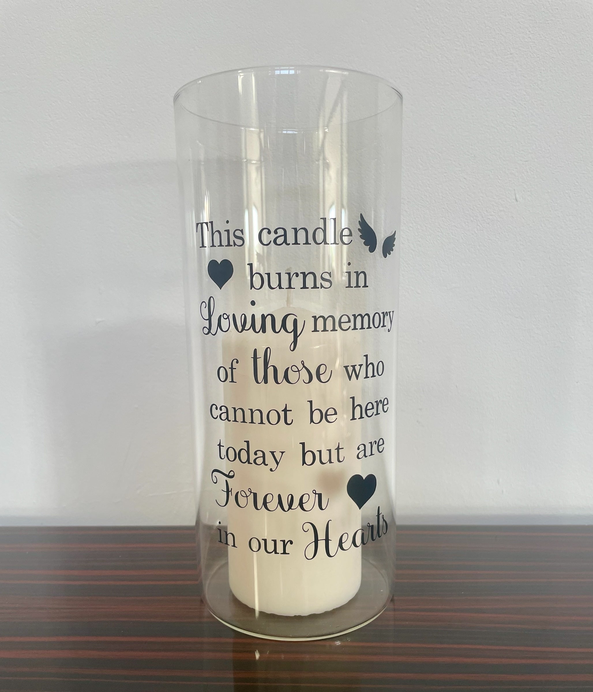 Personalised Wedding Memorial Candle Holder | In Loving Memory Tribute Piece