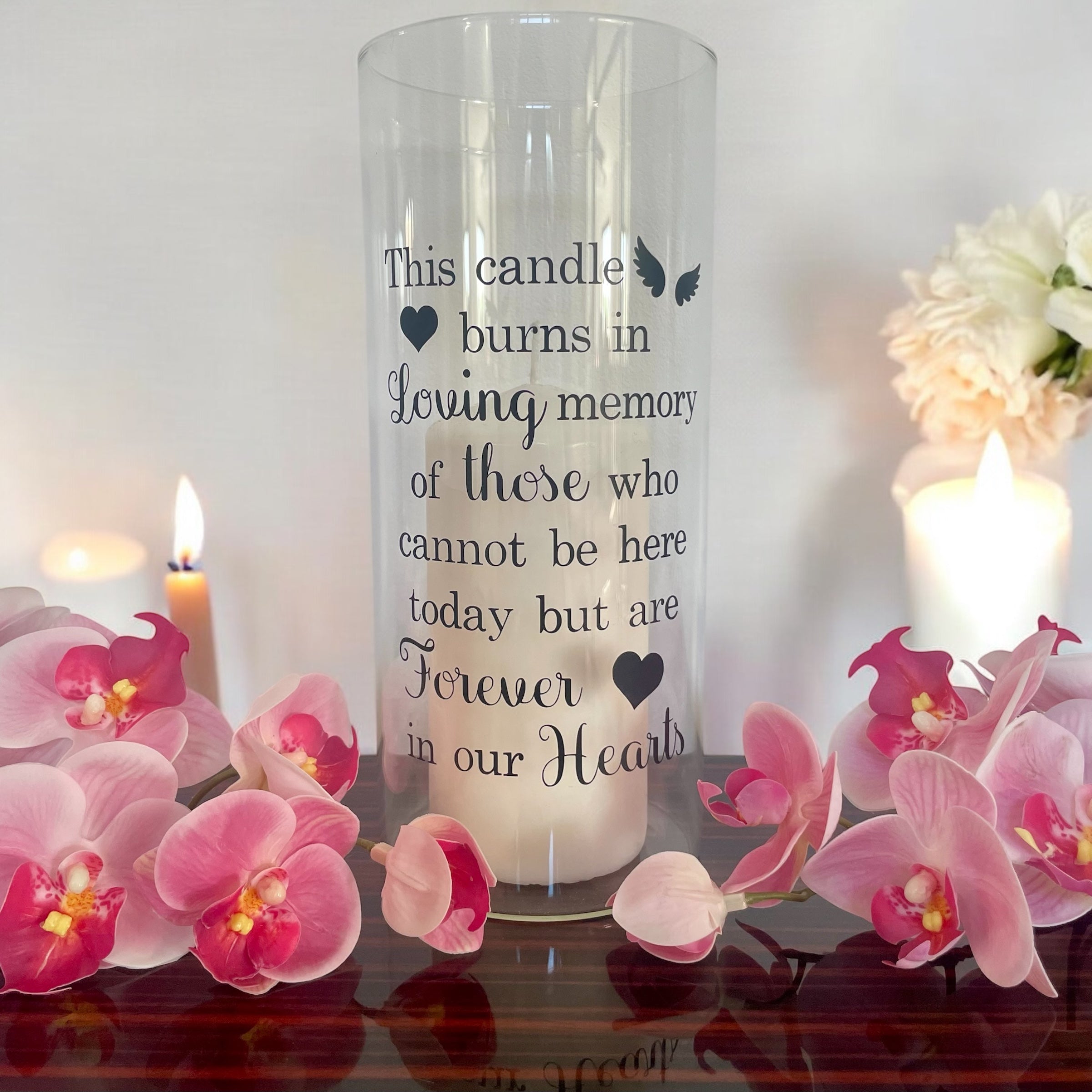 Personalised Wedding Memorial Candle Holder | In Loving Memory Tribute Piece