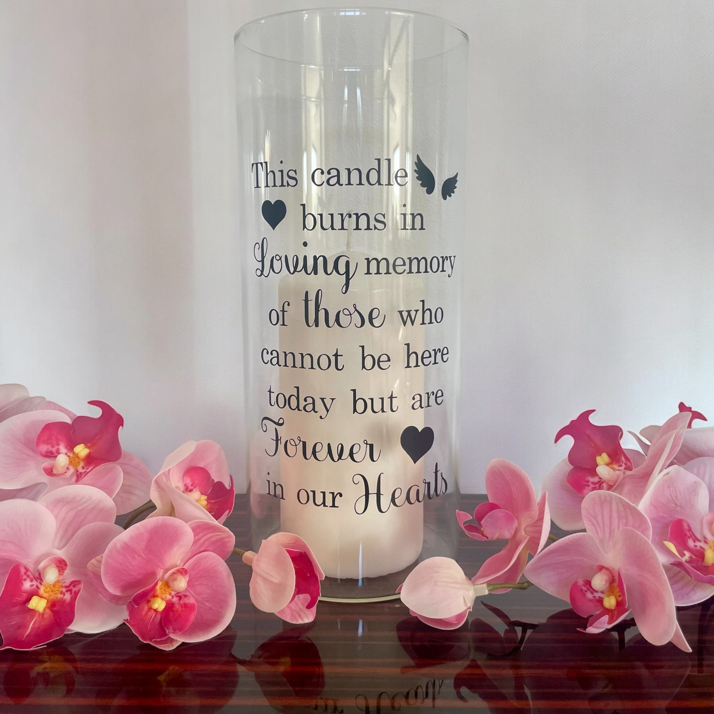 Personalised Wedding Memorial Candle Holder | In Loving Memory Tribute Piece