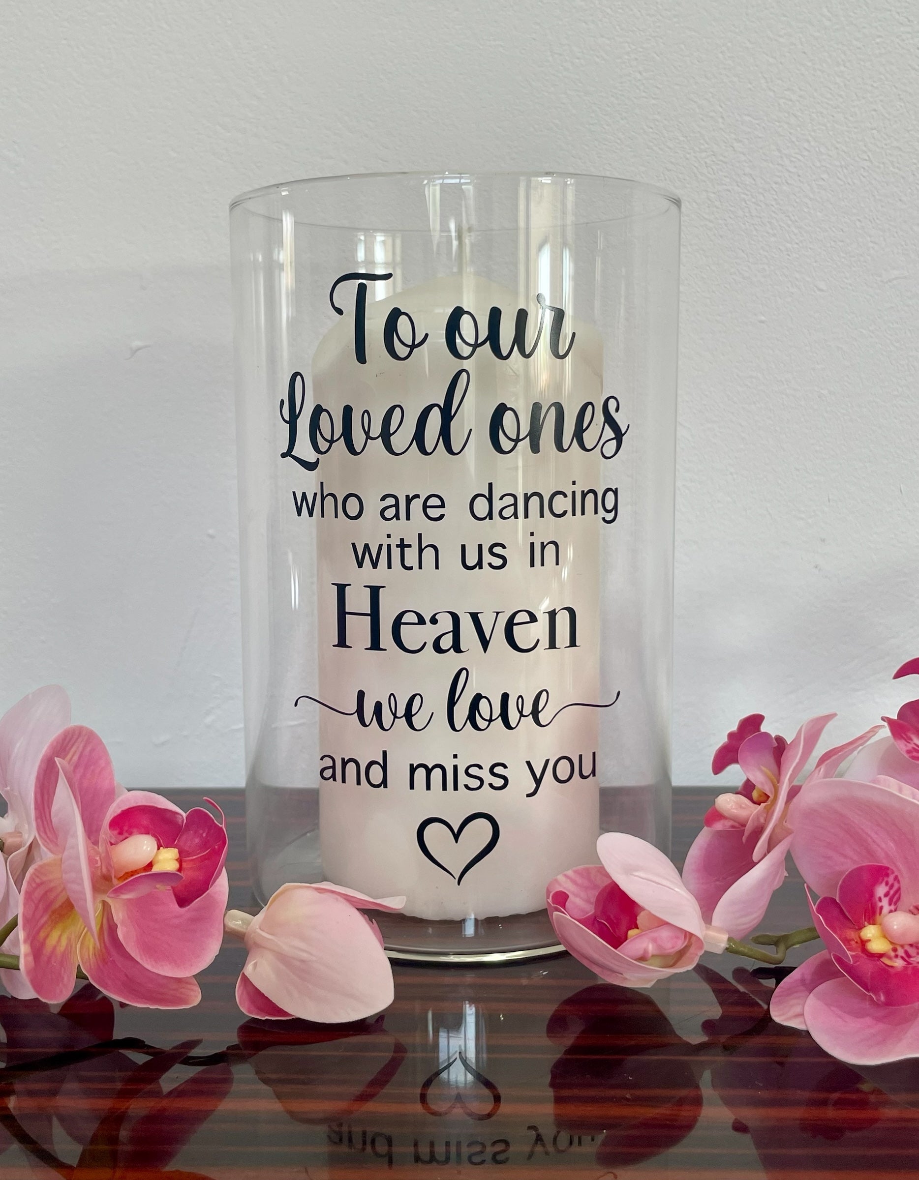 Personalised Memorial Wedding Candle Holder | Tribute Candle for Loved Ones