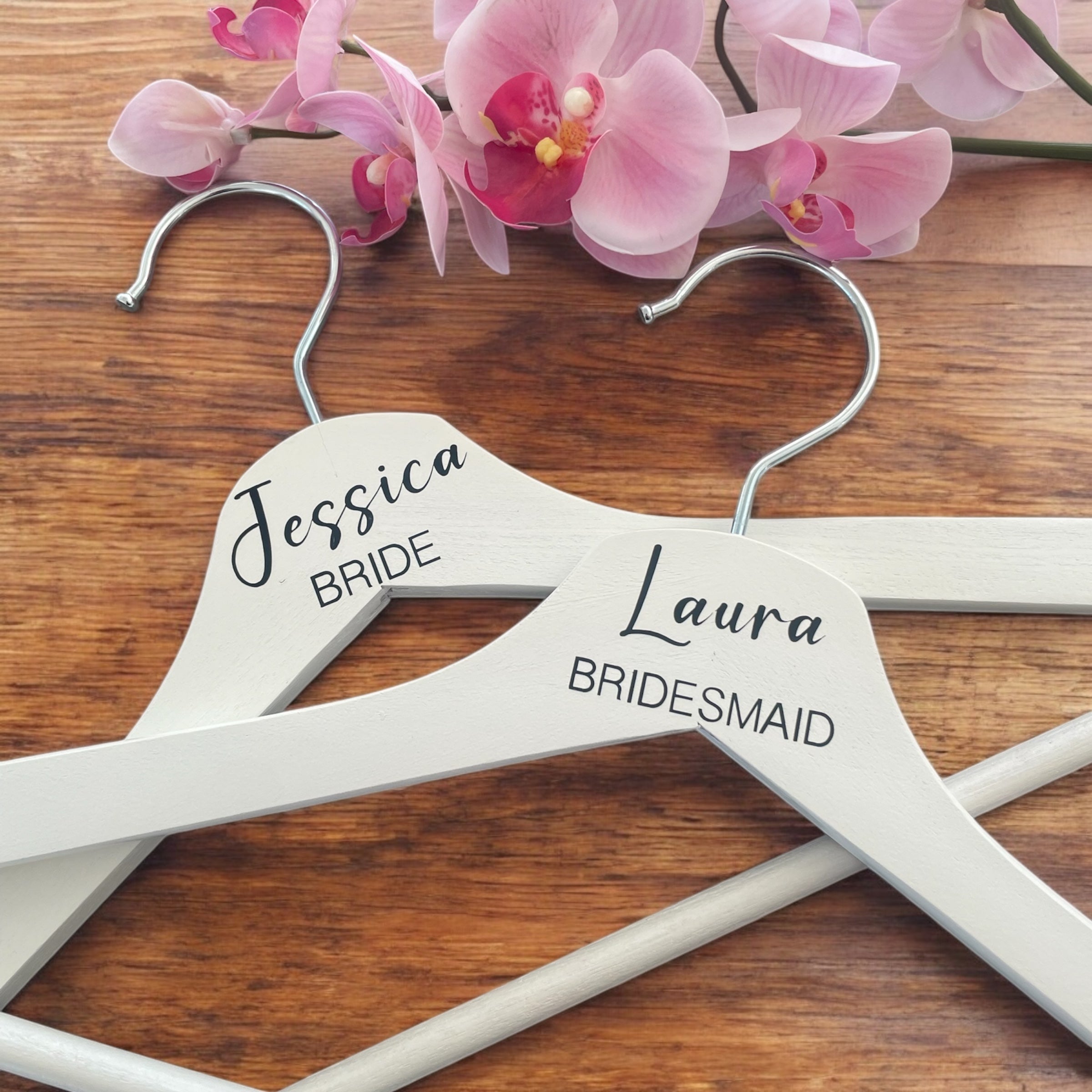 Personalised Wedding Hanger Decal / Custom Bridal Hanger Vinyl Transfer