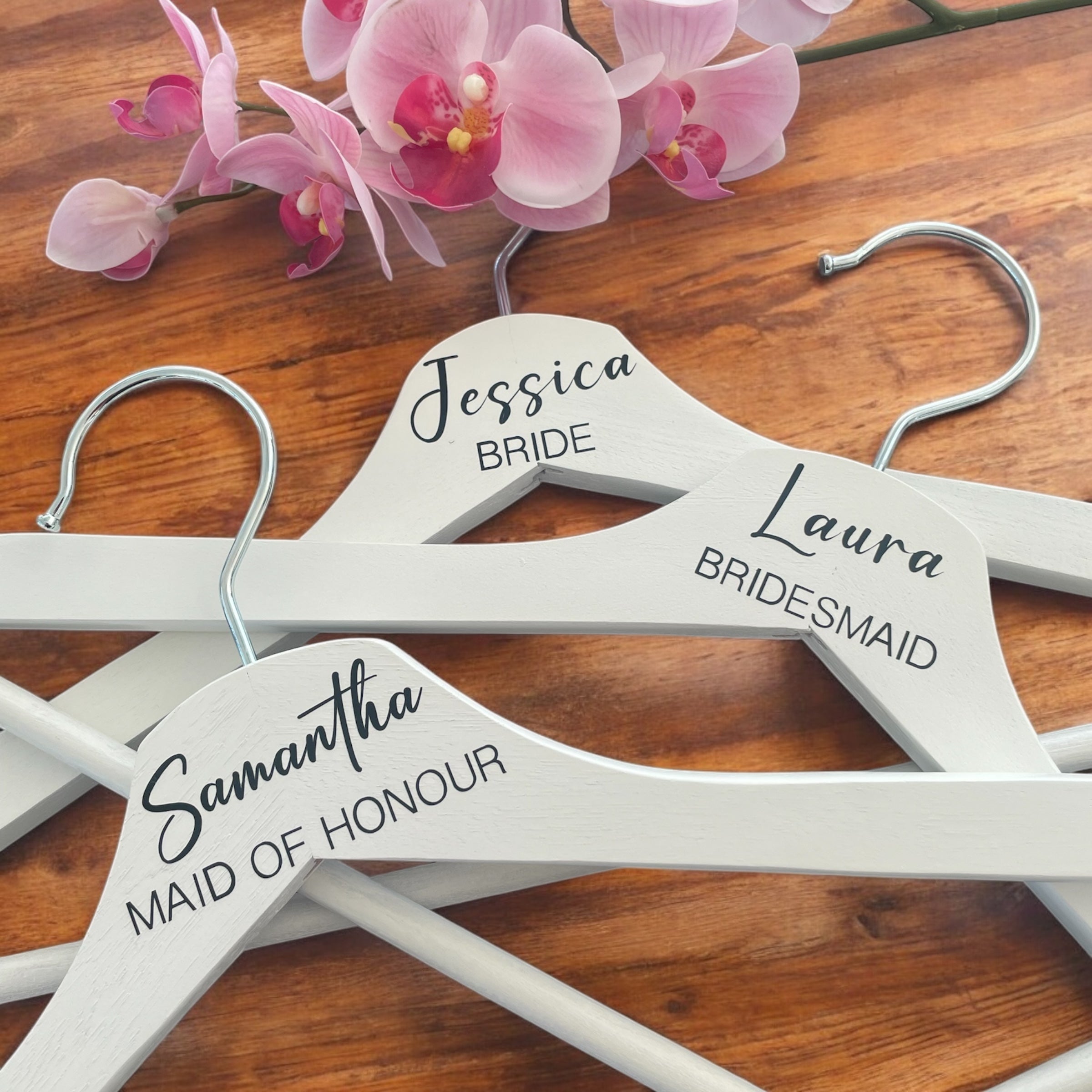 Personalised Wedding Hanger Decal / Custom Bridal Hanger Vinyl Transfer