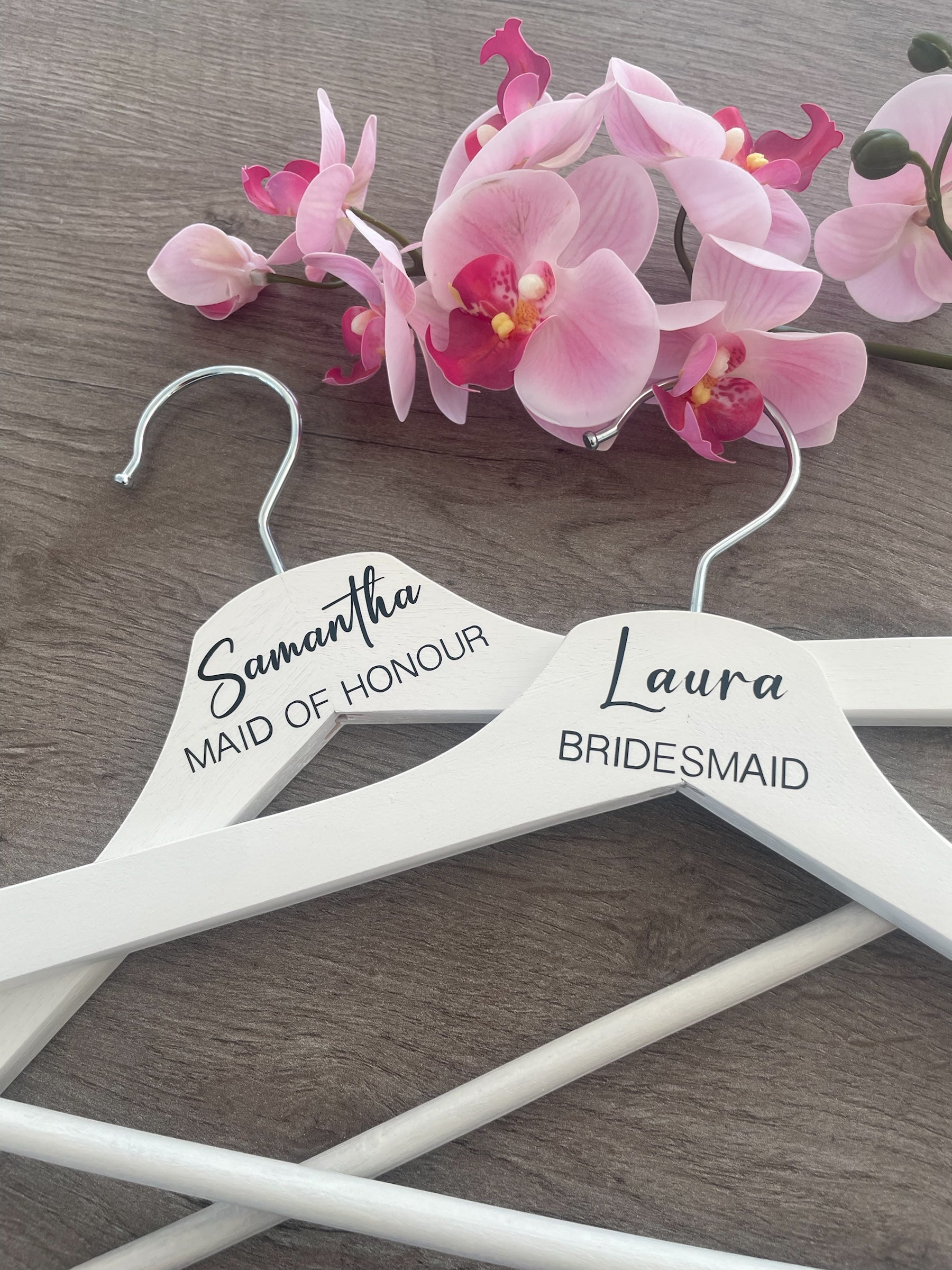 Personalised Wedding Hanger Decal / Custom Bridal Hanger Vinyl Transfer
