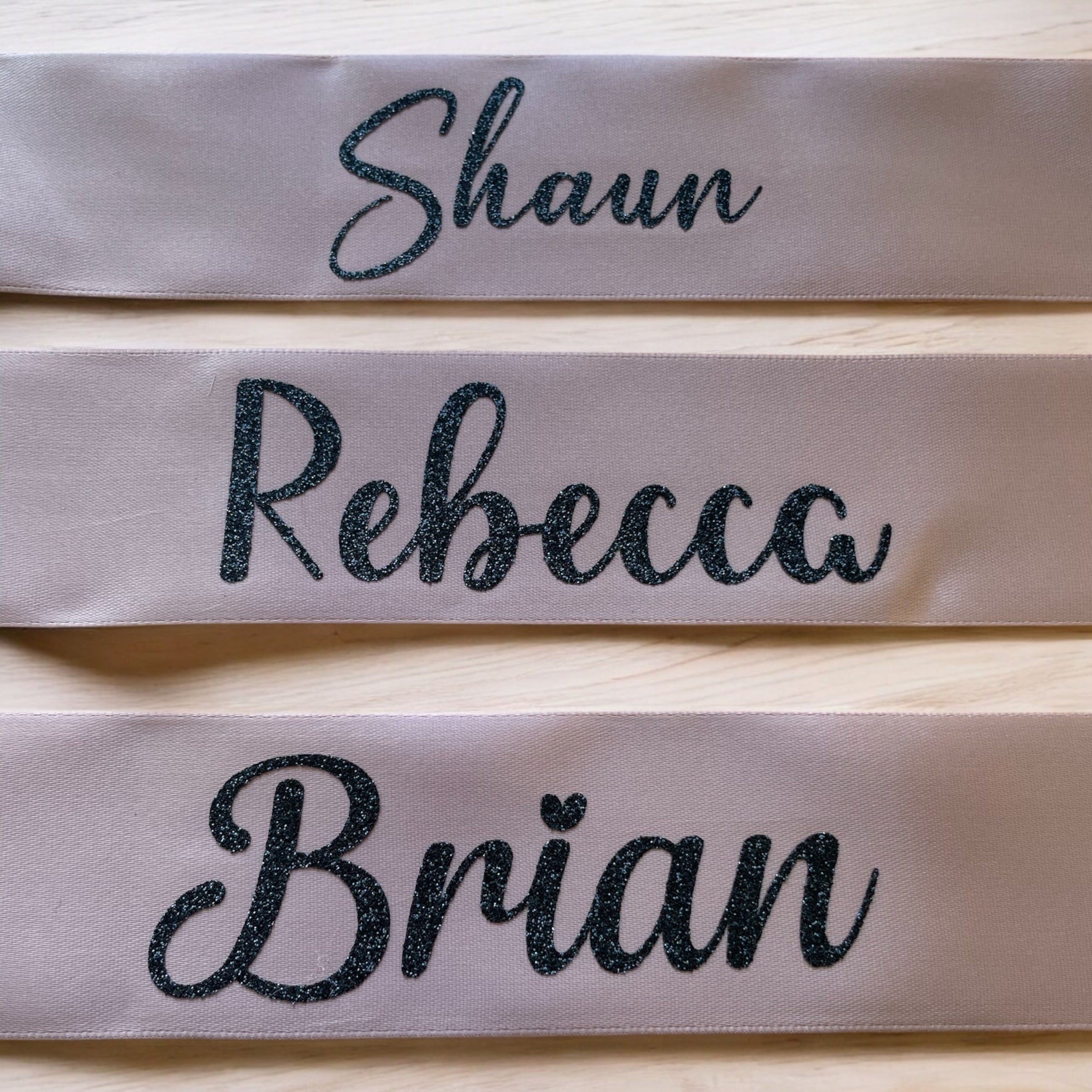 Personalised Custom Iron-On Name Decals for Ribbons