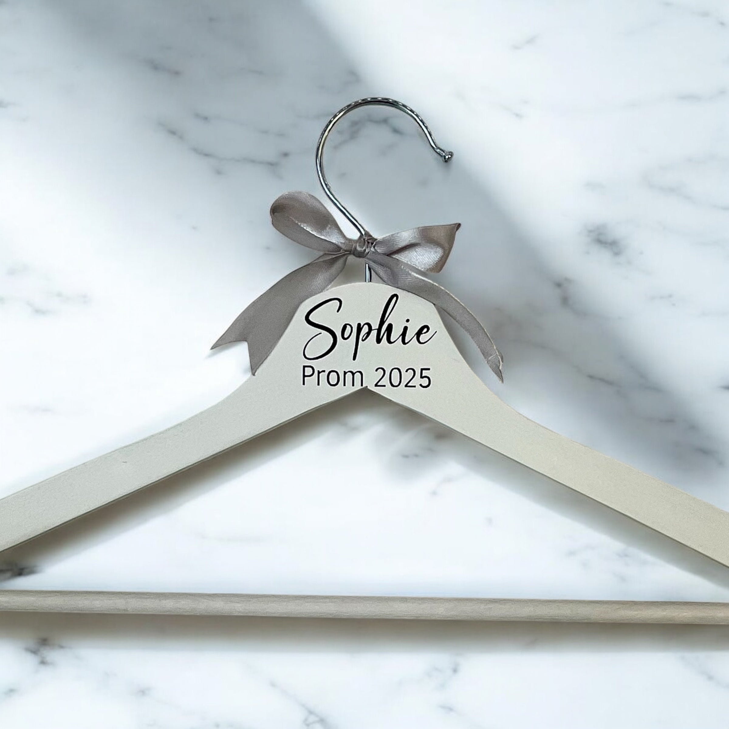 Personalised Prom Hanger & Champagne Flute Set – Custom Name & Year Keepsake Gift
