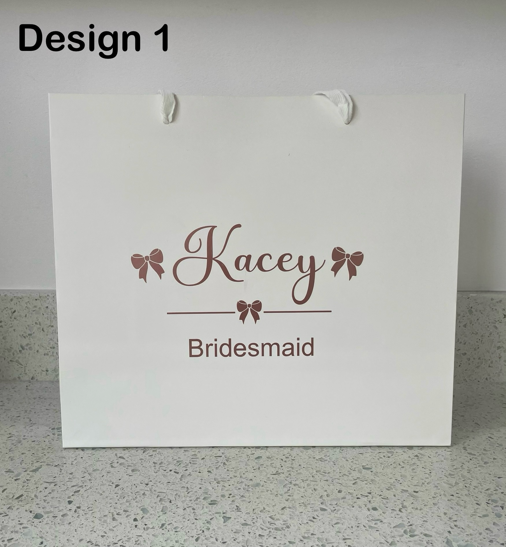 Personalised Wedding Party Gift Bags | Custom Bridal Party Bags with Name & Role