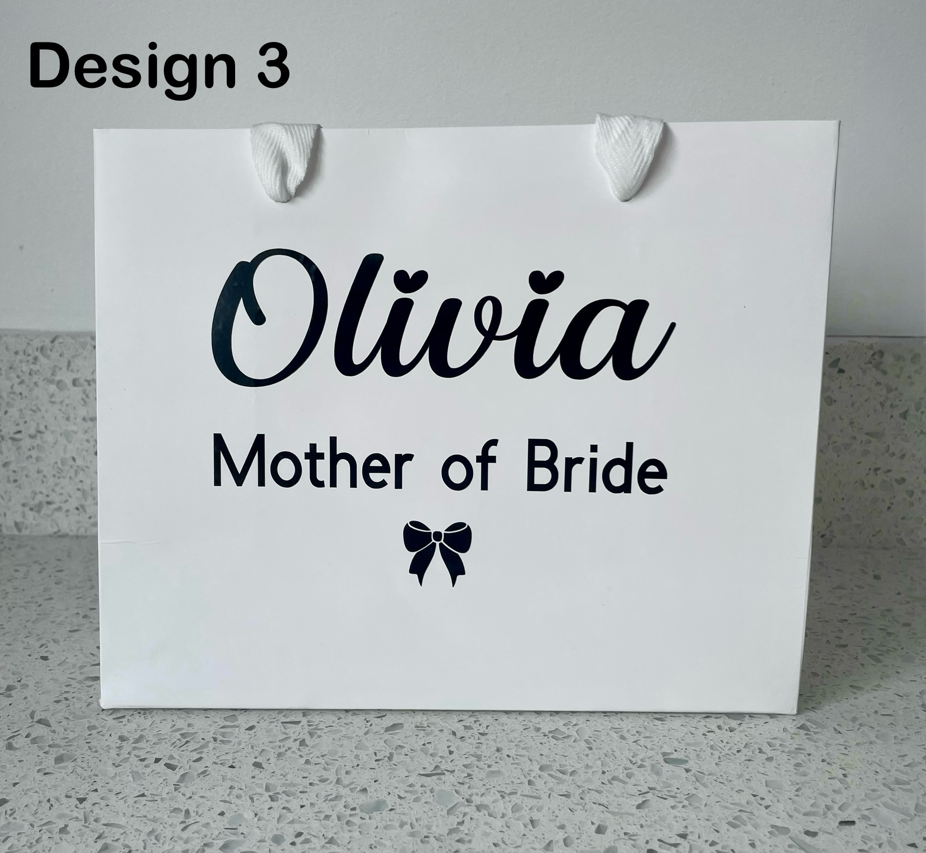 Personalised Wedding Party Gift Bags | Custom Bridal Party Bags with Name & Role