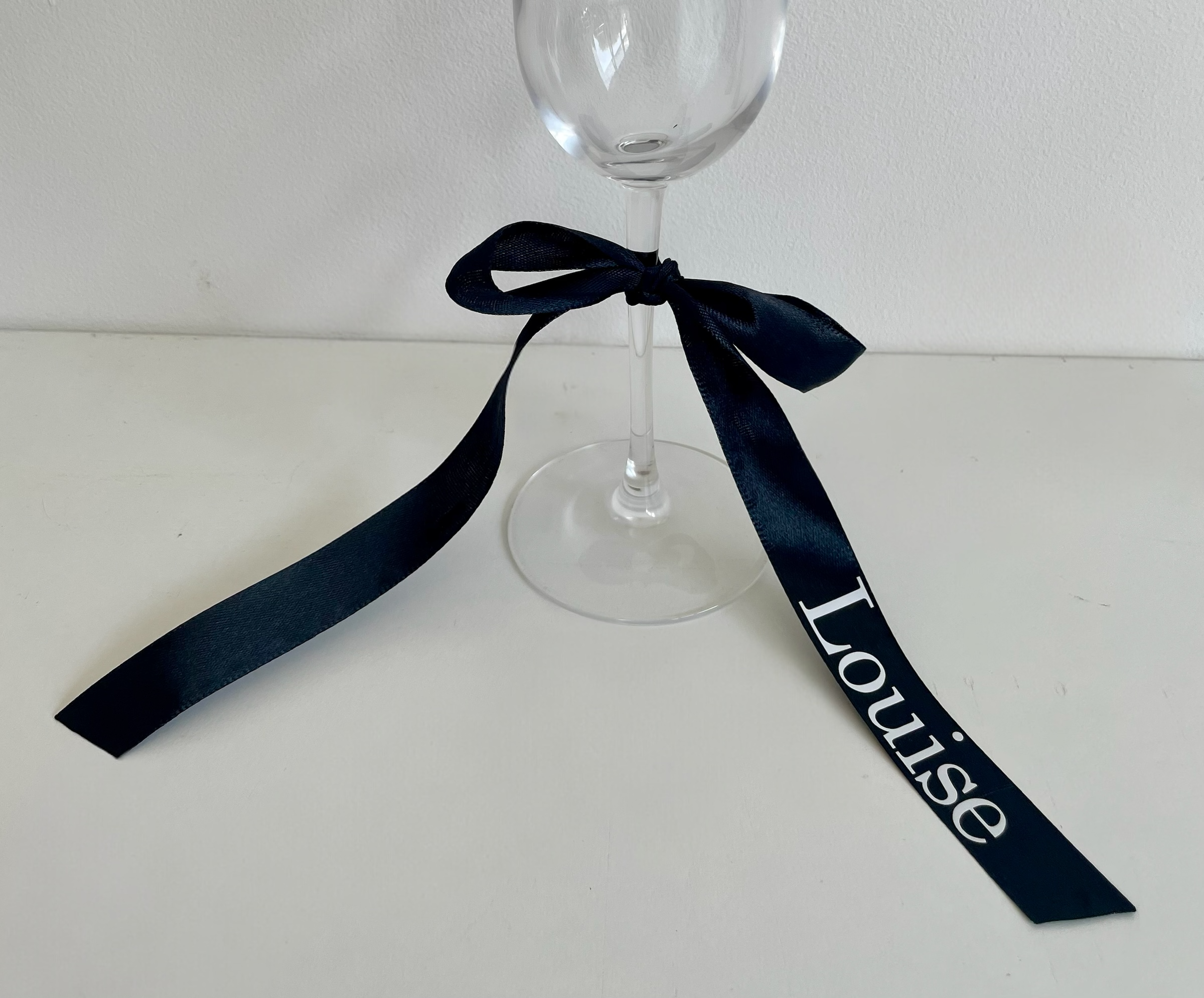 Personalised Satin Ribbon – Custom Name Printed Ribbon in Choice of Colours