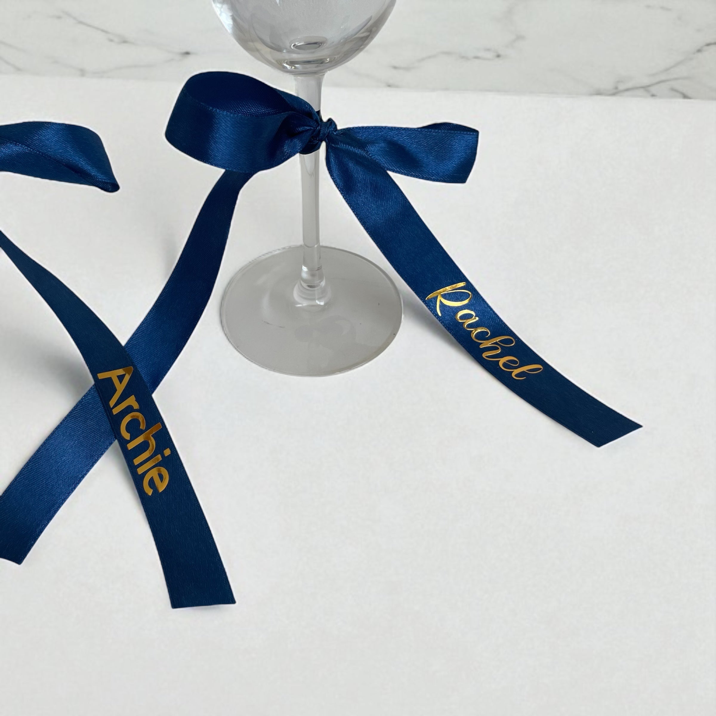 Personalised Satin Ribbon – Custom Name Printed Ribbon in Choice of Colours