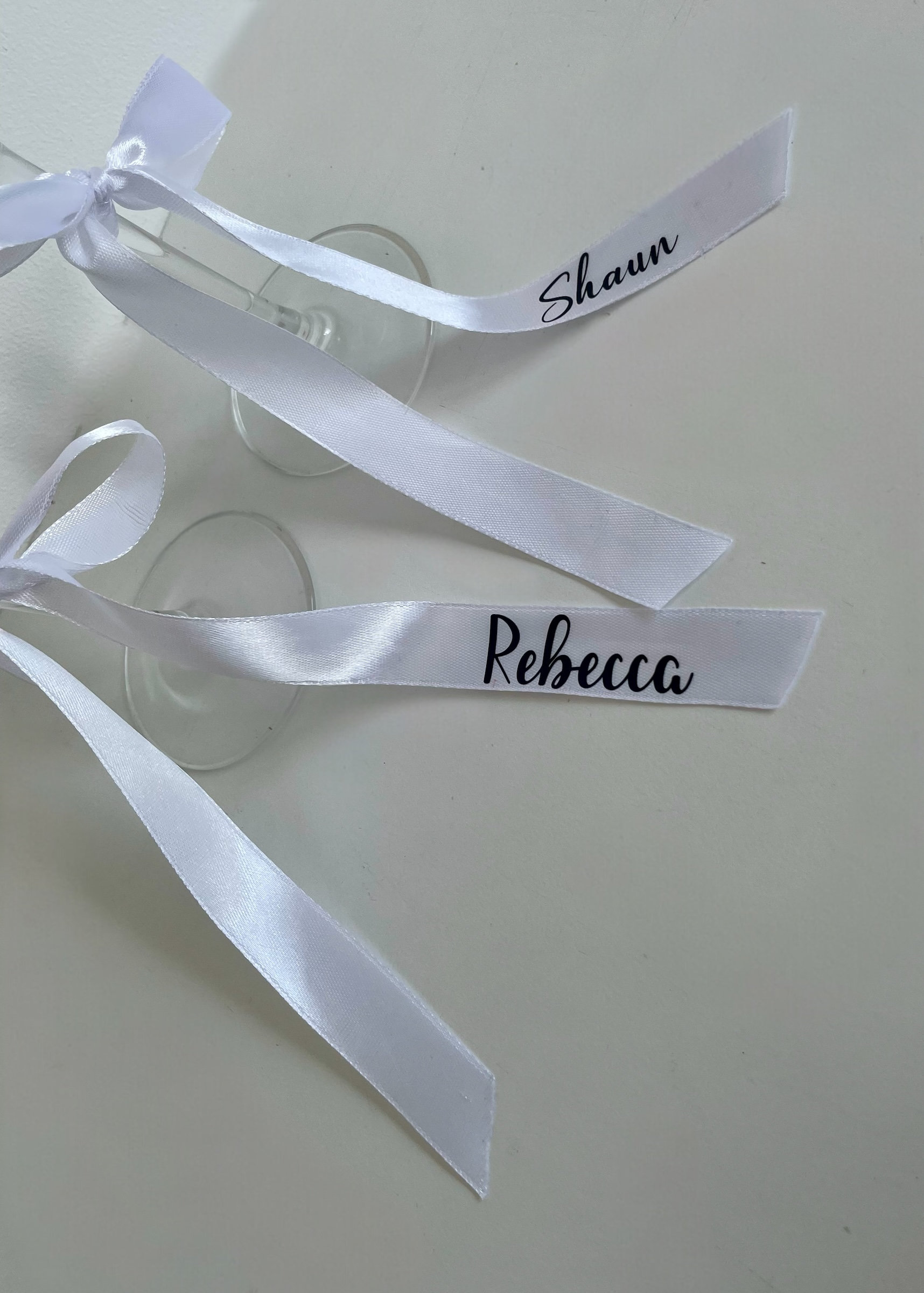 Personalised Satin Ribbon – Custom Name Printed Ribbon in Choice of Colours