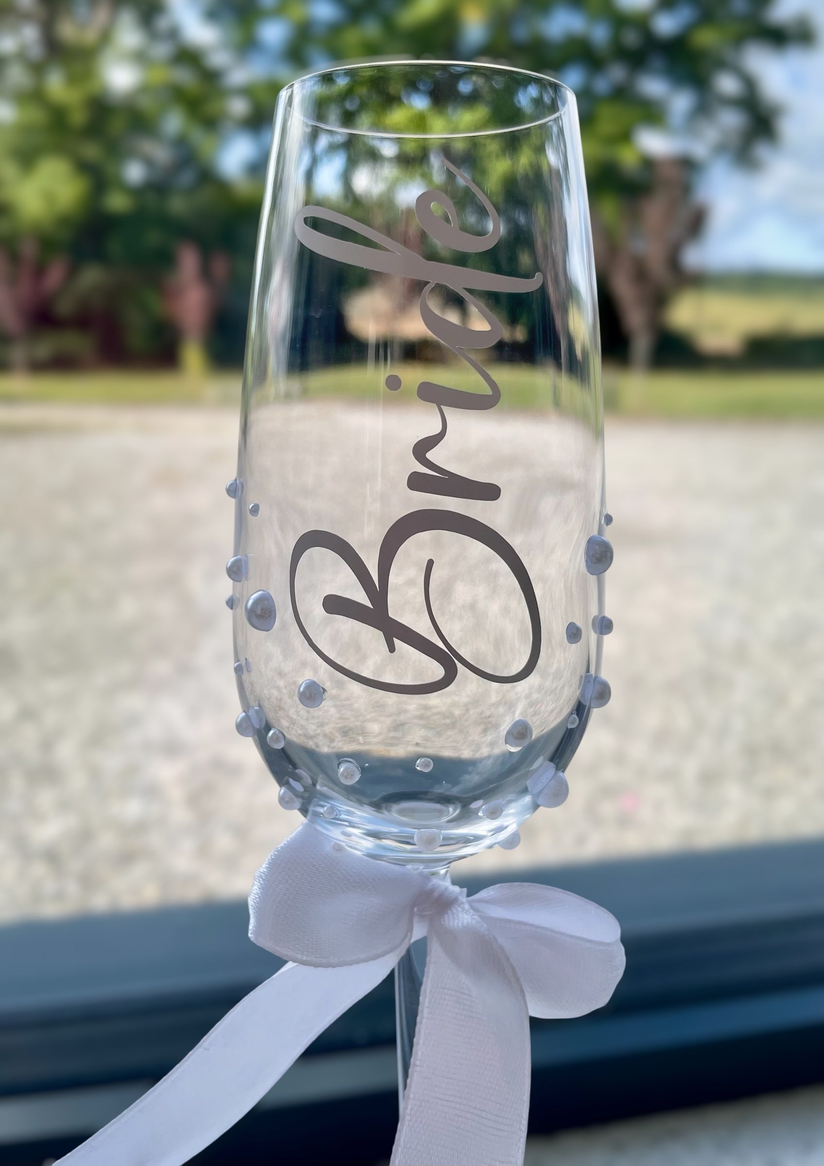 Personalised Wedding Champagne Flutes | Bride & Groom Toasting Glasses