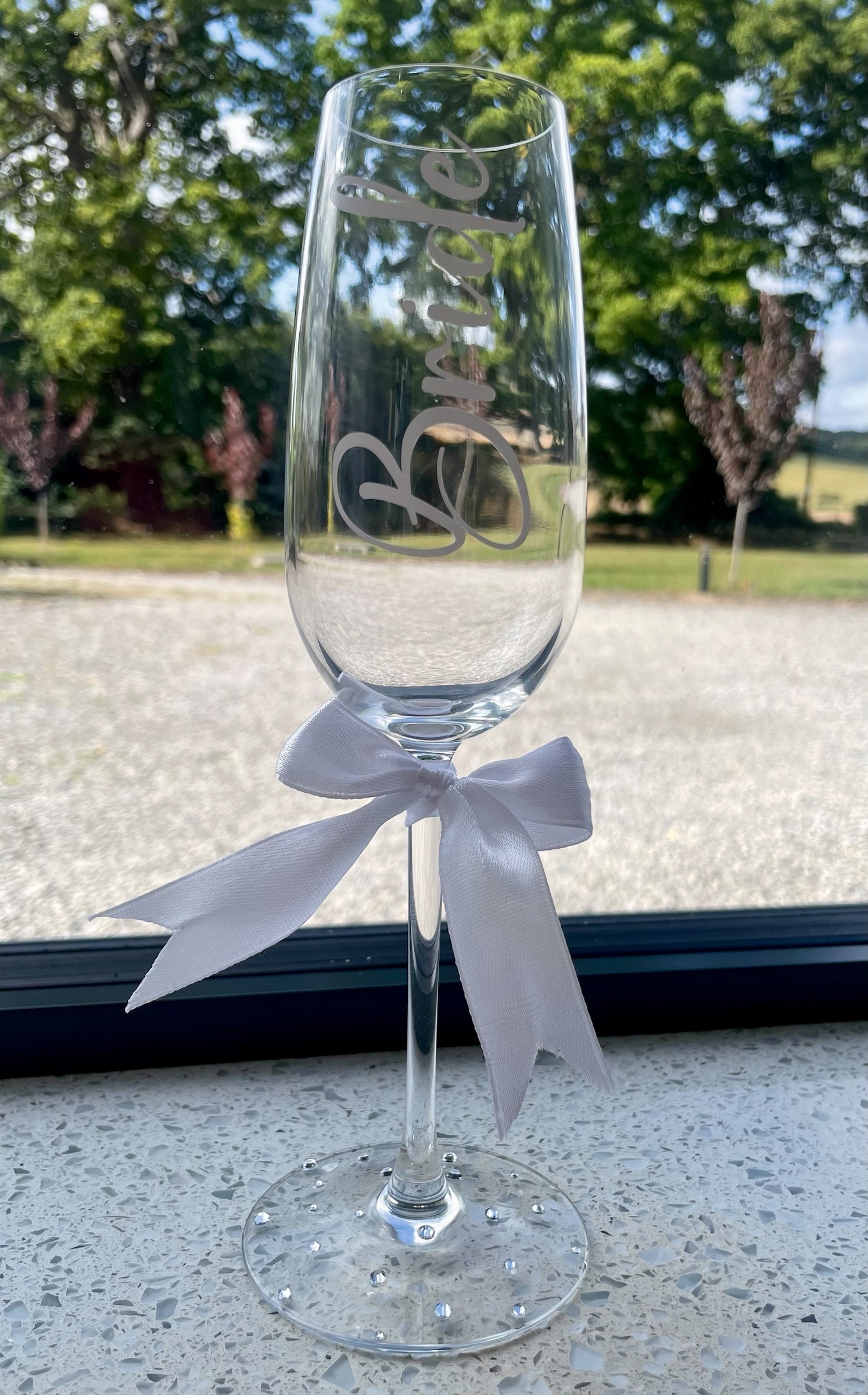 Personalised Wedding Champagne Flutes | Bride & Groom Toasting Glasses
