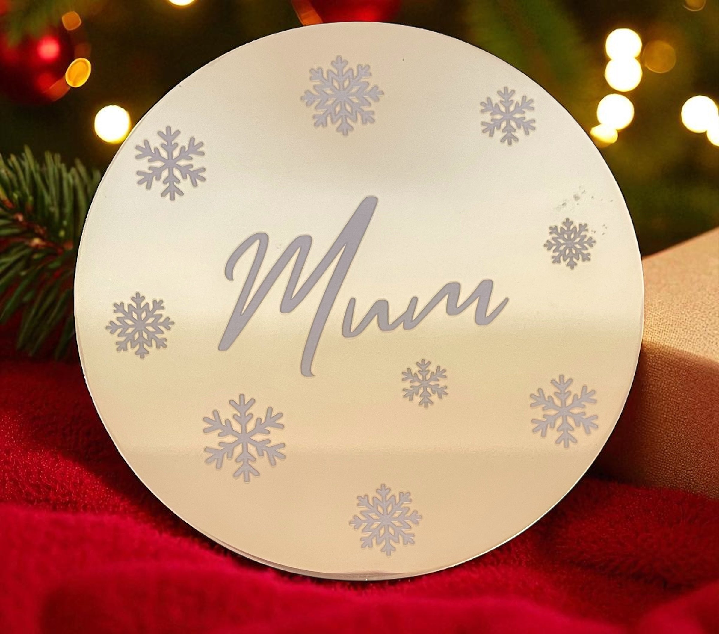 Personalised Gold Coasters | Custom Name Acrylic Table Decorations