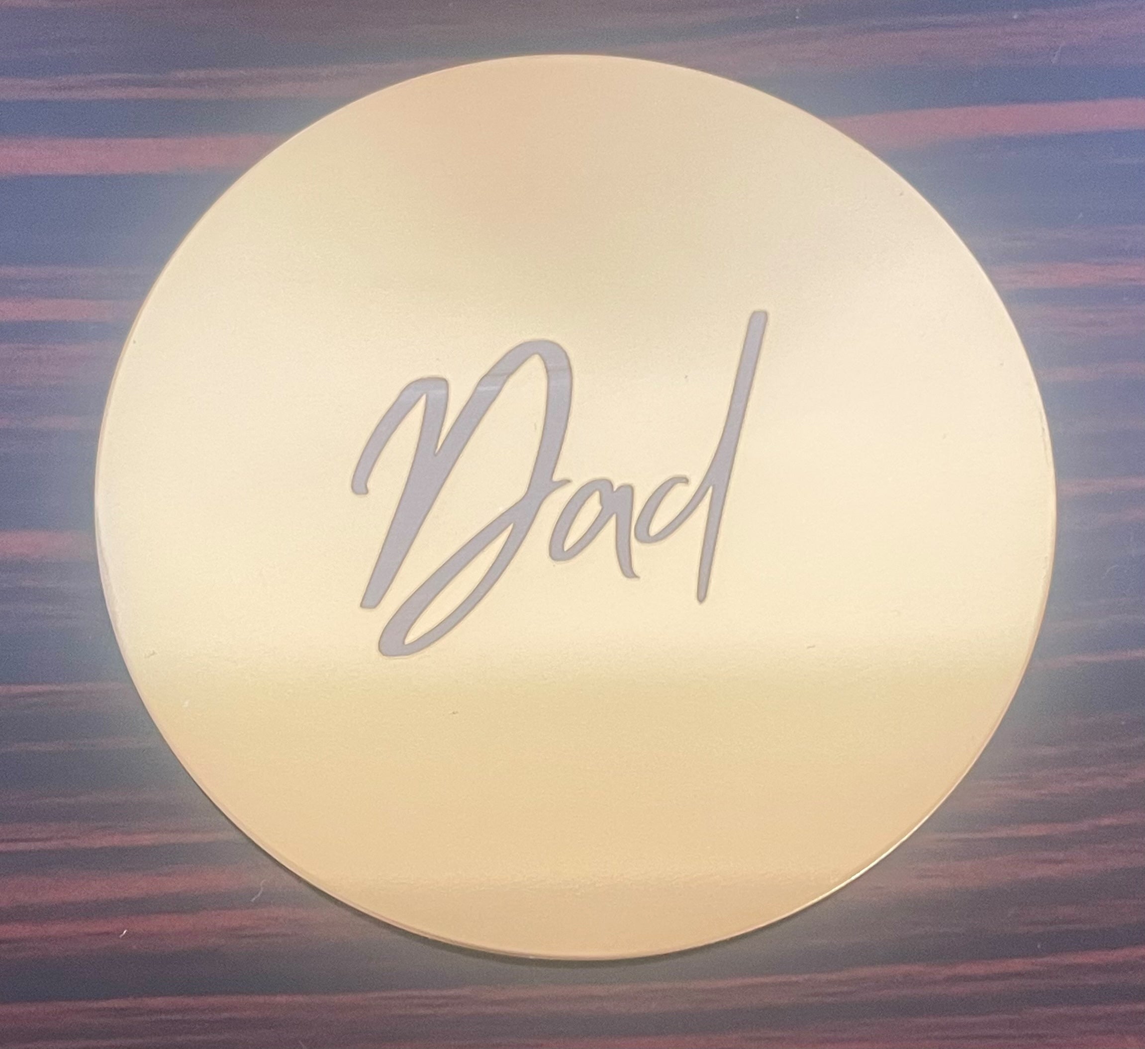 Personalised Gold Coasters | Custom Name Acrylic Table Decorations
