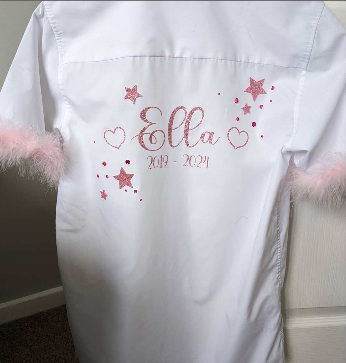 Personalised School Leavers Iron-On Name Decals – Custom Vinyl Stickers for Hoodies, T-Shirts & Jumpers