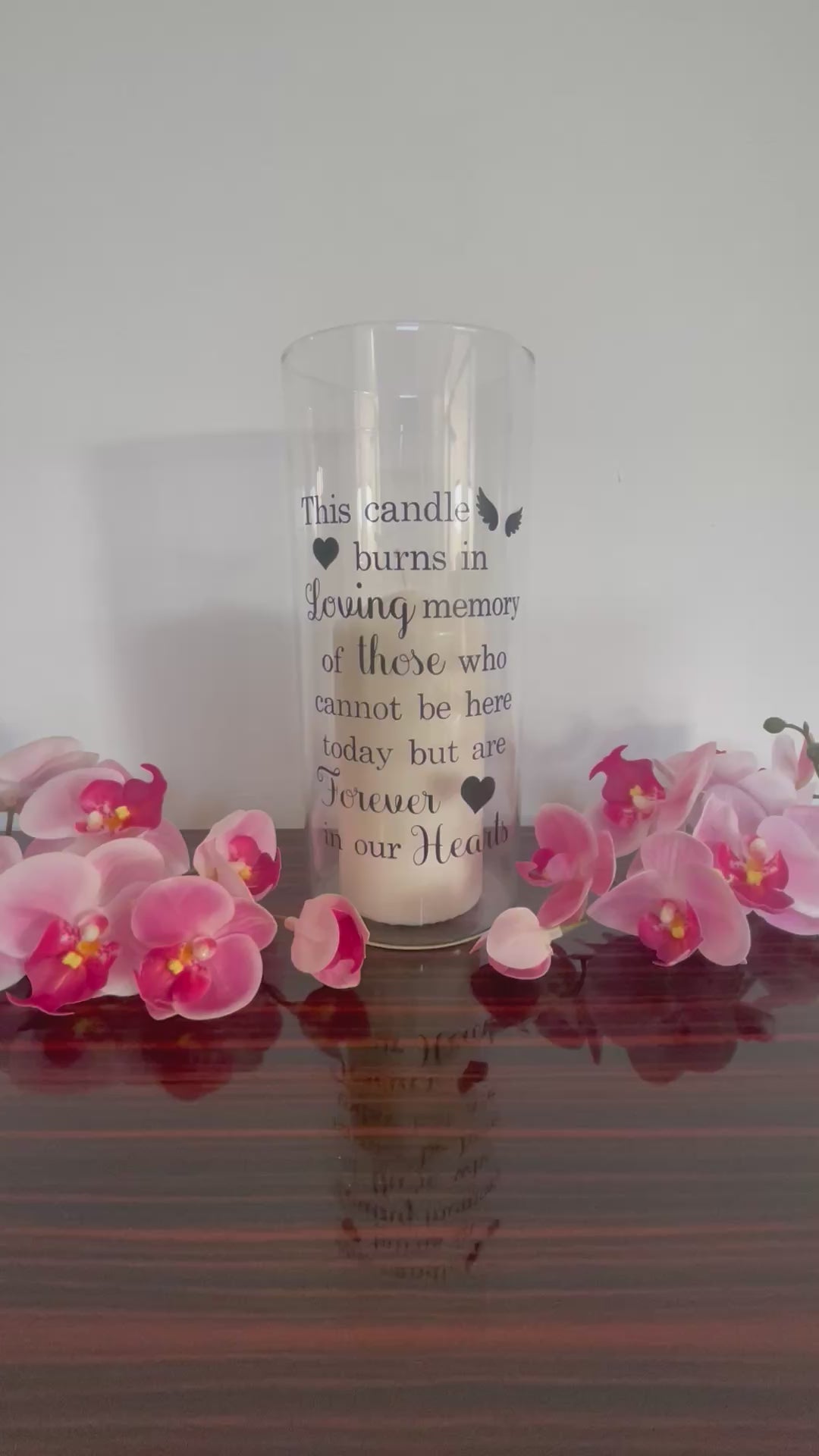 Personalised Wedding Memorial Candle Holder | In Loving Memory Tribute Piece