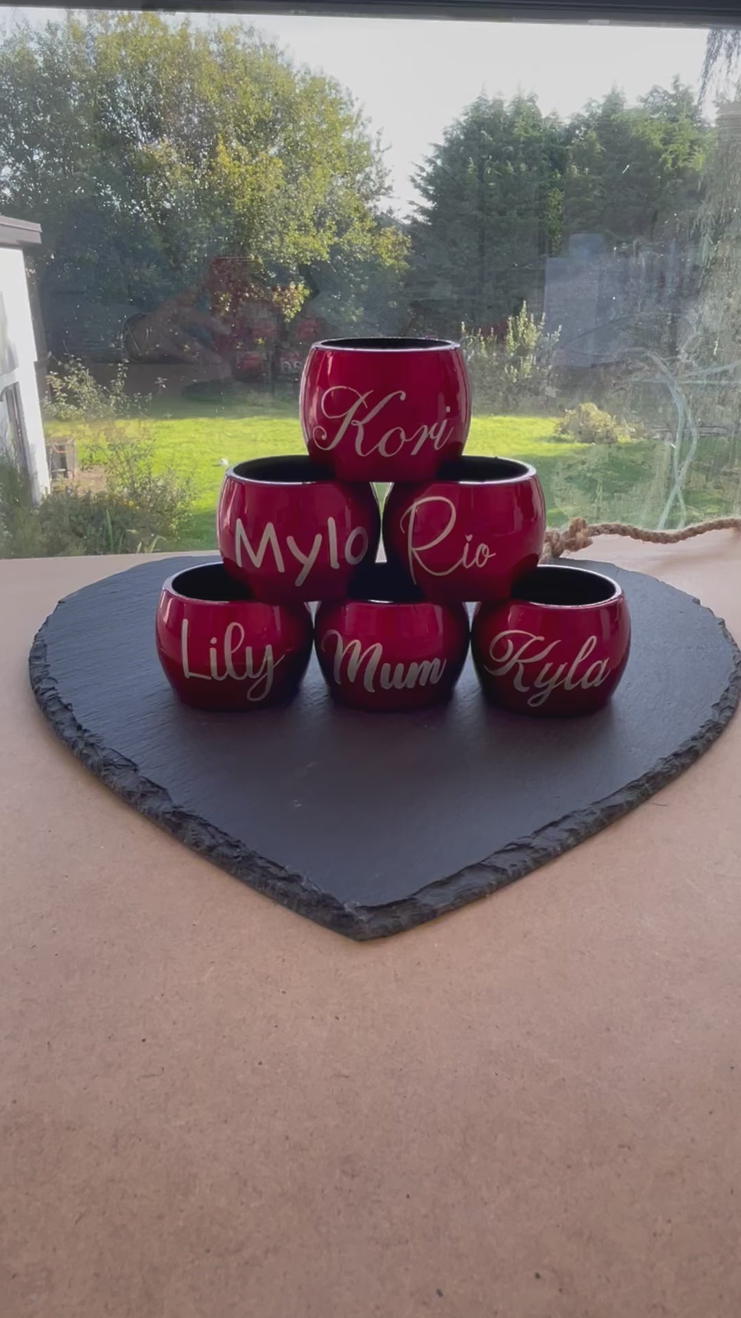 Personalised Napkin Rings: Custom Wedding Table Decor, Christmas table