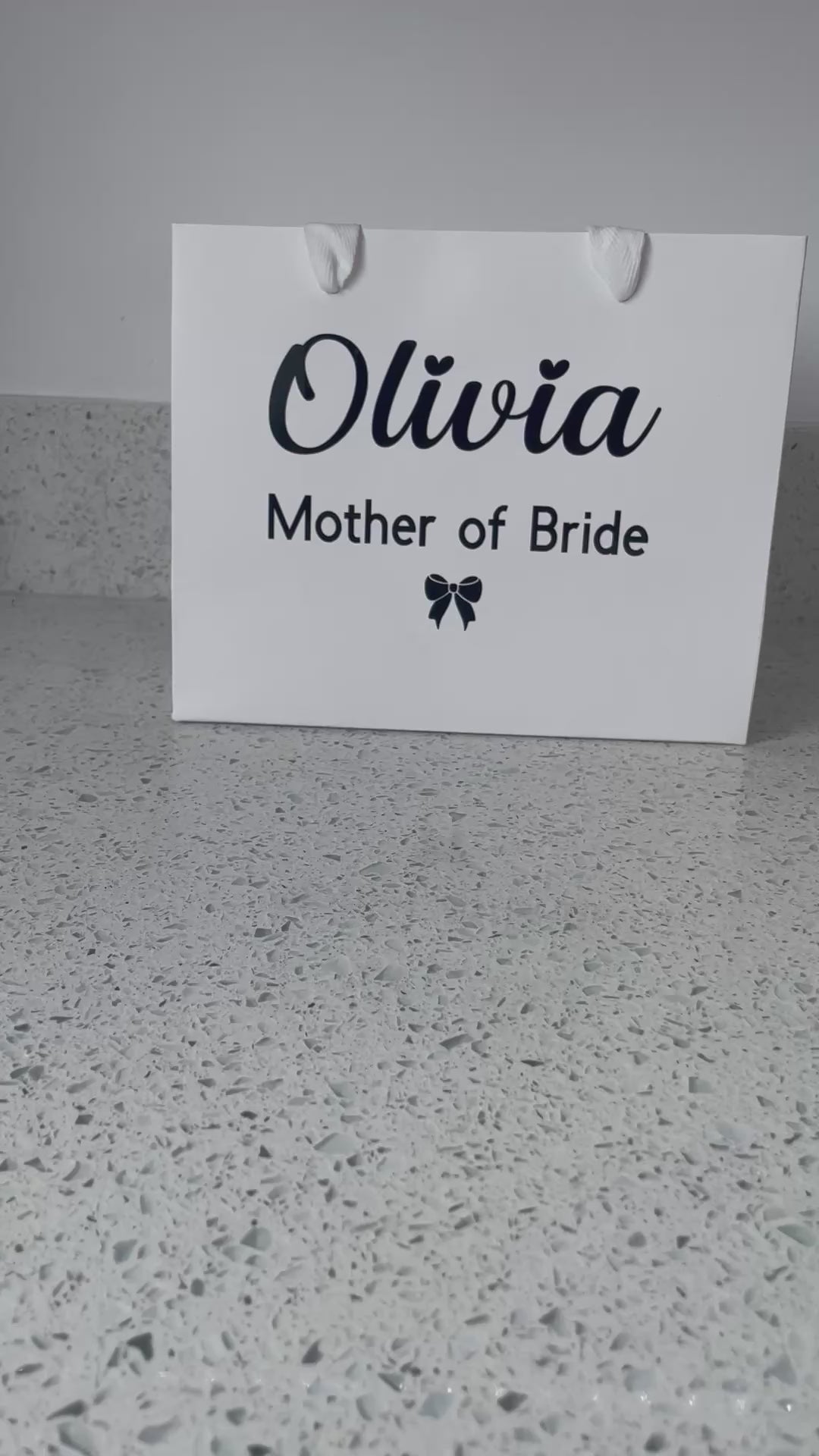 Personalised Wedding Party Gift Bags | Custom Bridal Party Bags with Name & Role