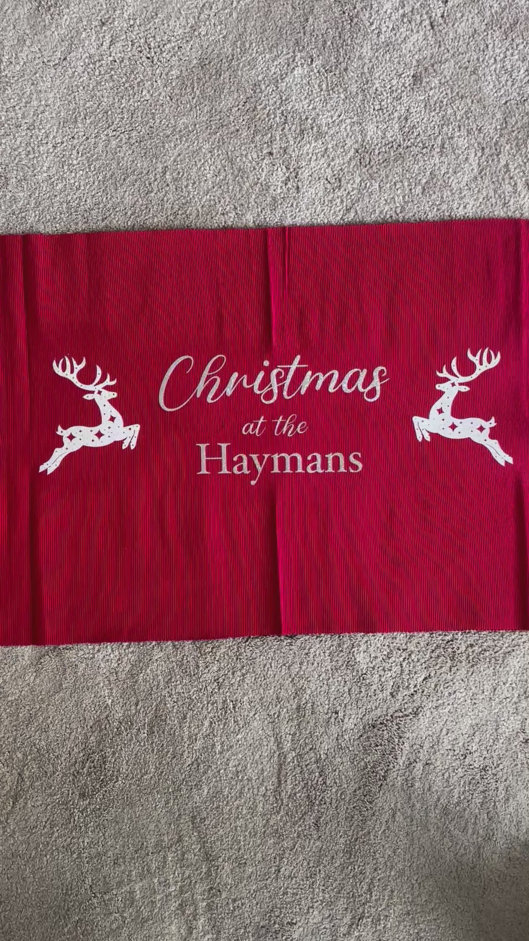 Personalised Christmas Table Runner – Custom Holiday Decor