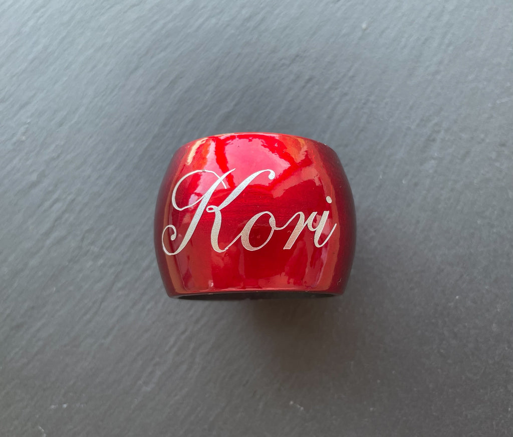 Personalised Napkin Rings: Custom Wedding Table Decor, Christmas table