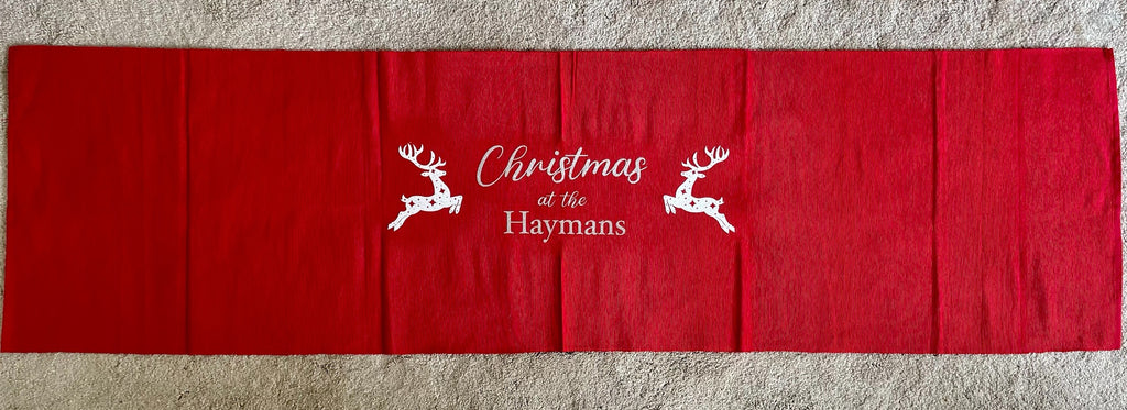 Personalised Christmas Table Runner – Custom Holiday Decor