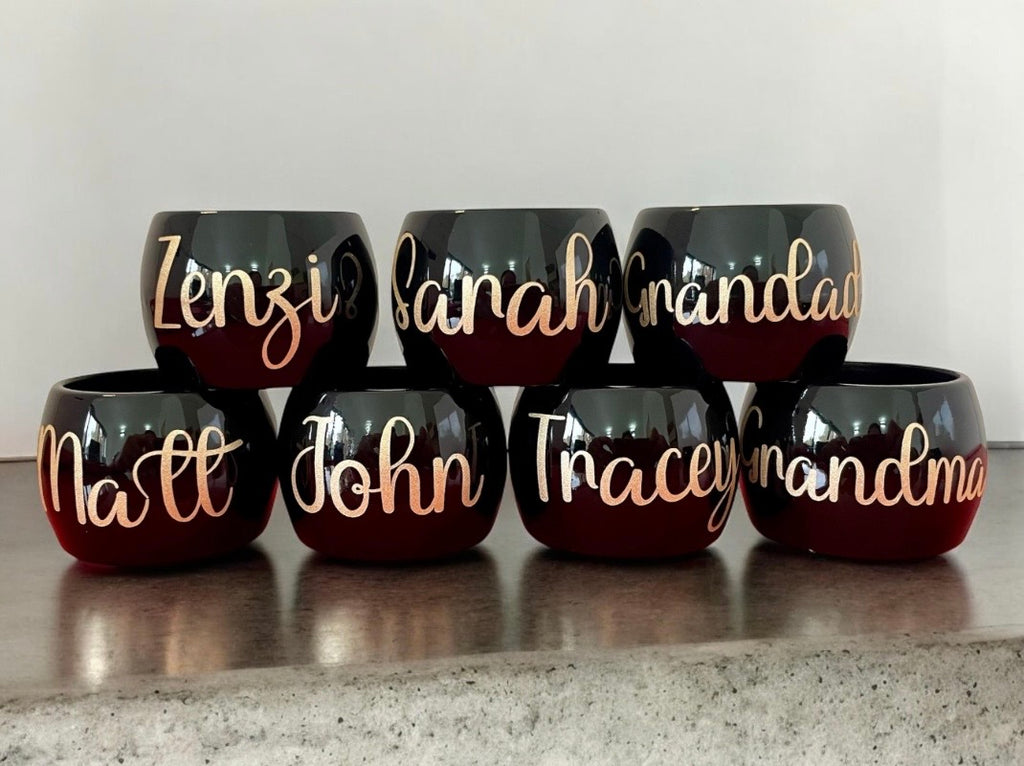 Personalised Napkin Rings: Custom Wedding Table Decor, Christmas table