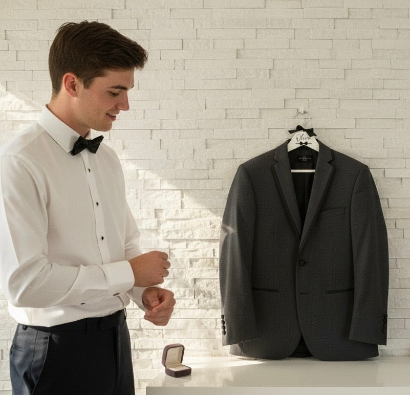 Personalised Boys Prom Set 2026 – Custom Hanger & Pint Glass