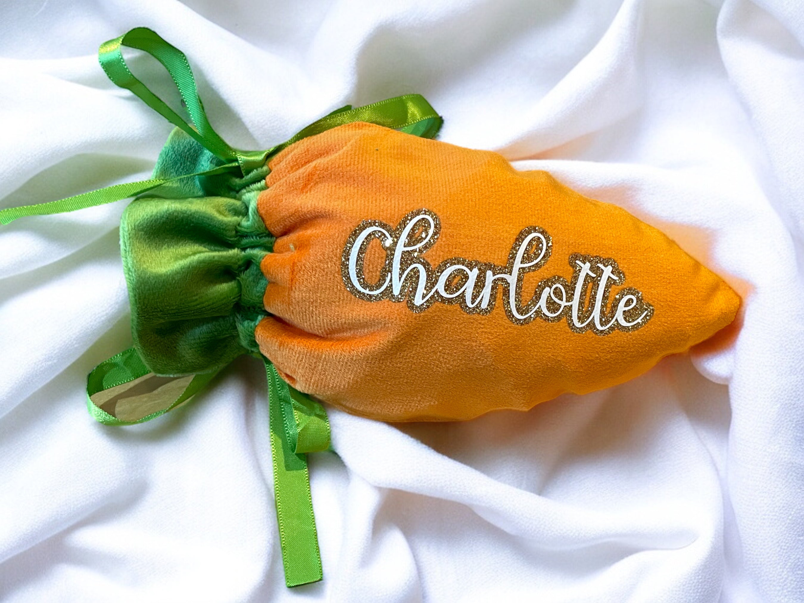 Personalised Easter Treat Bag with Bunny Ears – Custom Name Easter Gift Bag for Kids