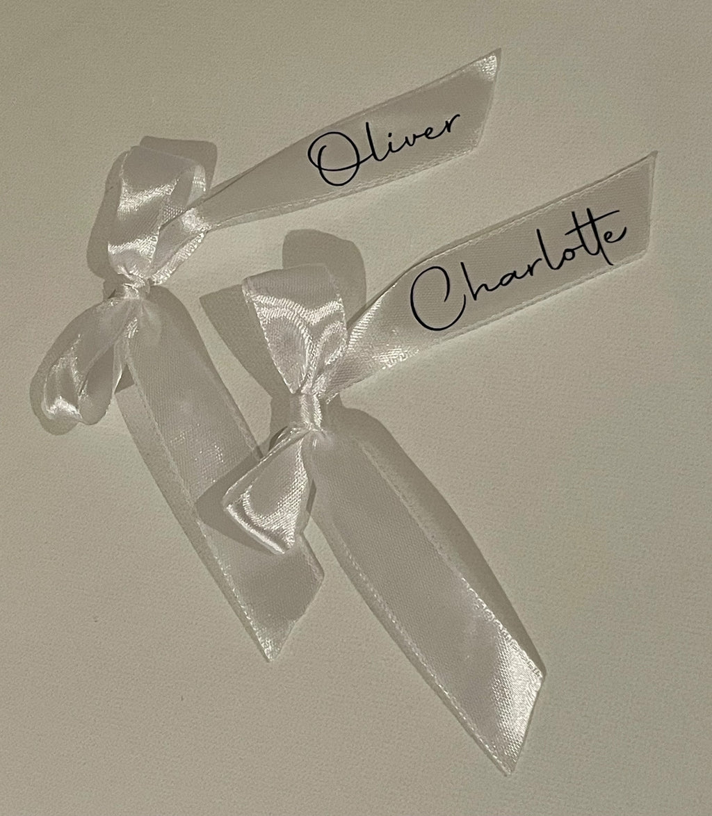 Personalised Custom Iron-On Name Decals for Ribbons