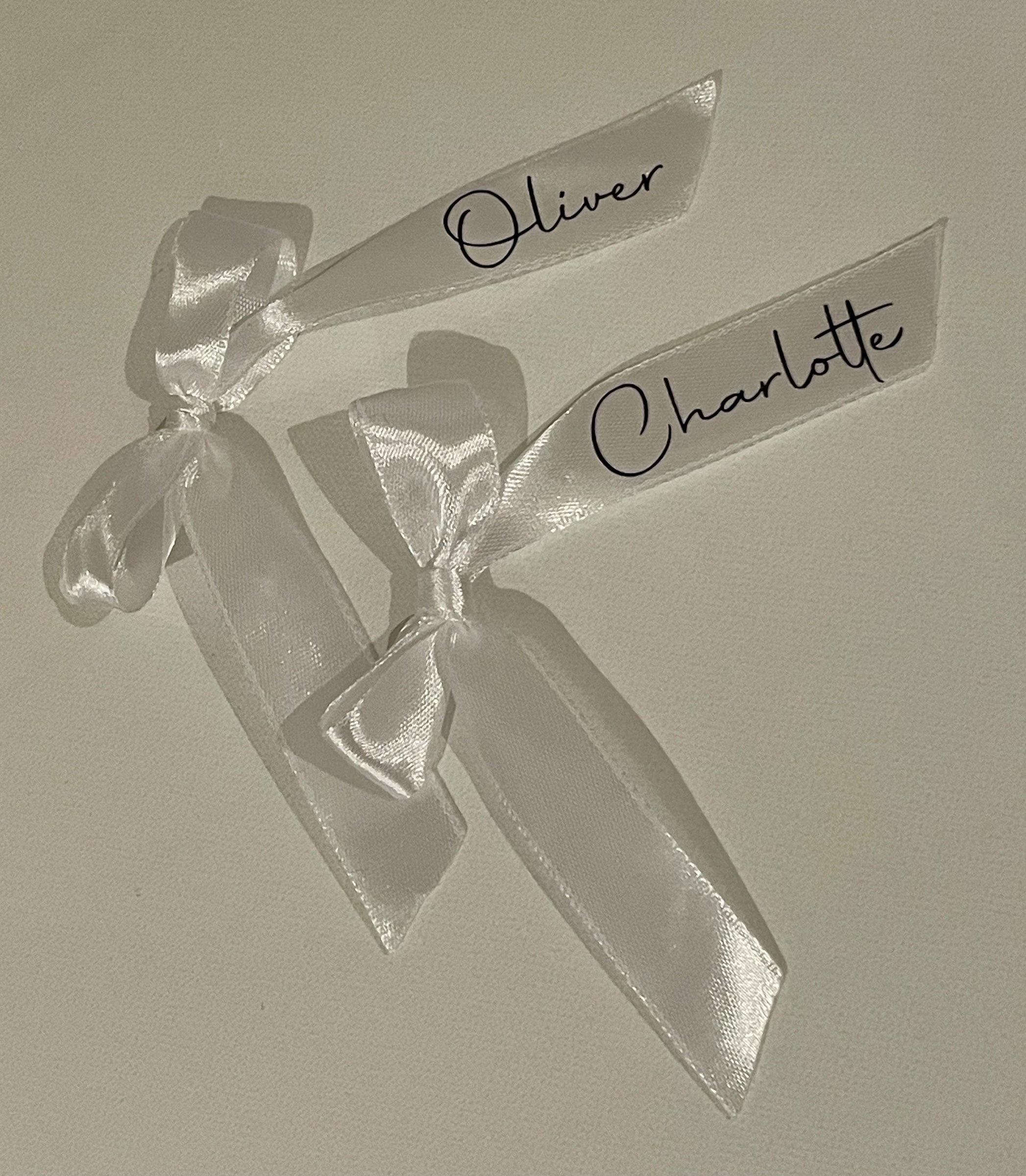 Personalised Custom Iron-On Name Decals for Ribbons