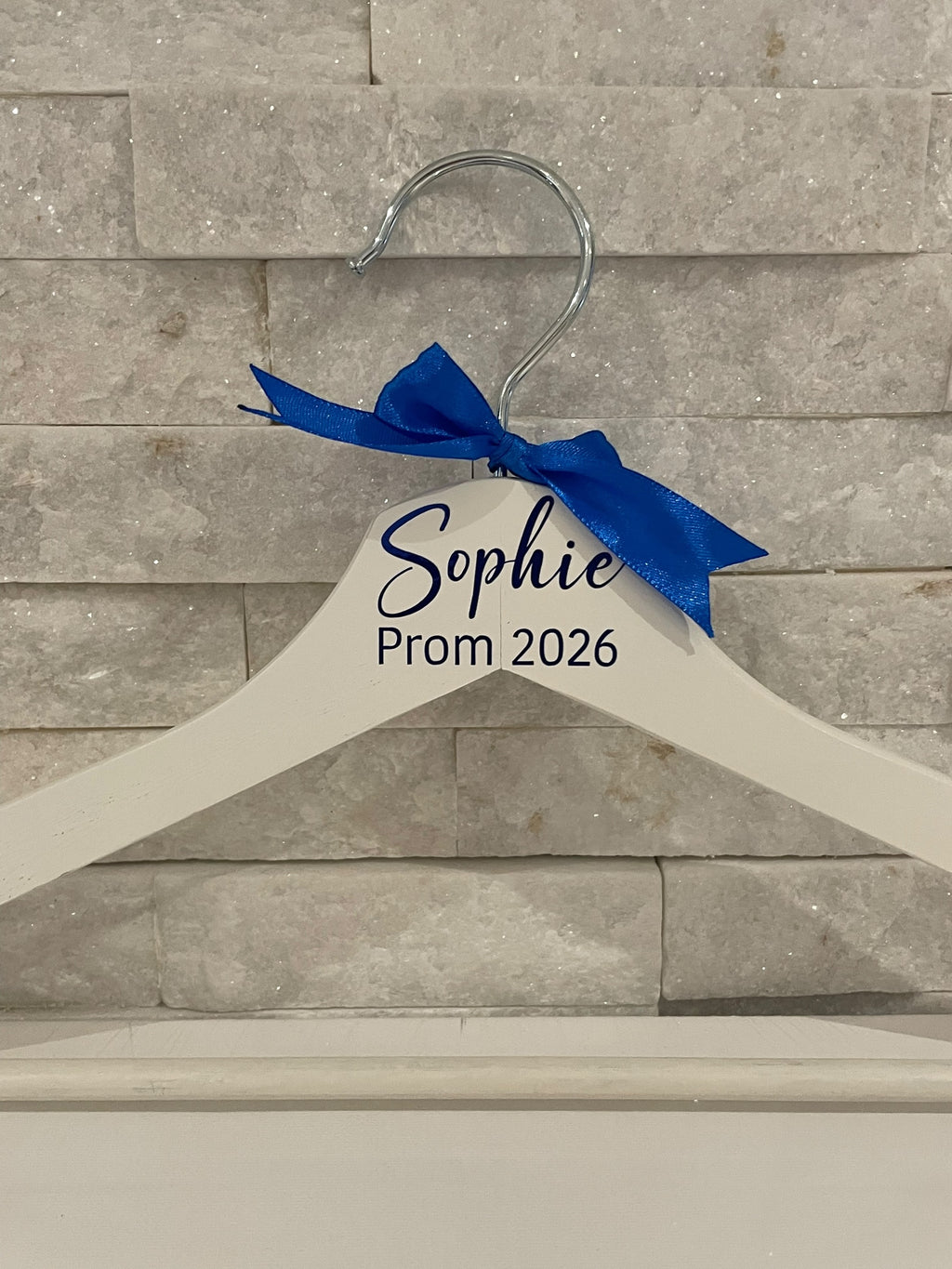 Personalised Prom Hanger & Champagne Flute Set – Custom Name & Year Keepsake Gift