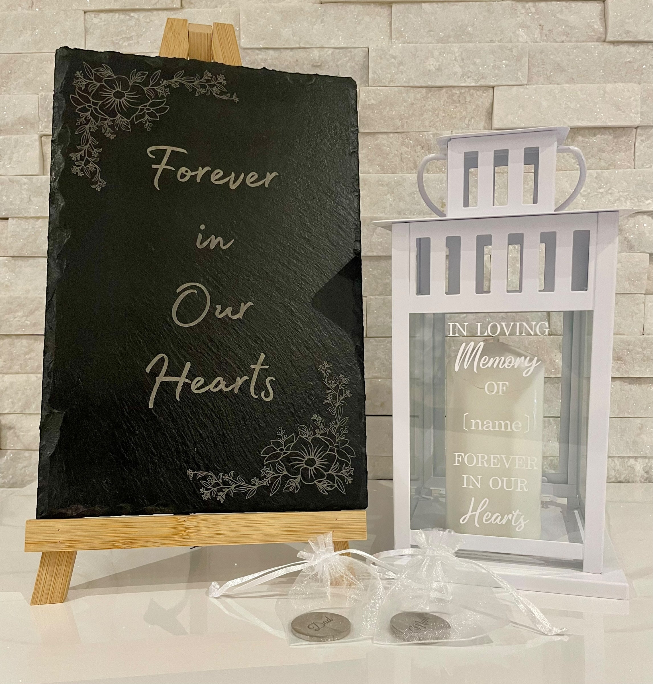 Complete Memorial Remembrance Set – Personalised Funeral Memory Collection
