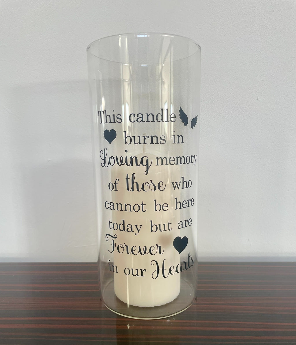 Personalised Wedding Memorial Candle Holder | In Loving Memory Tribute Piece